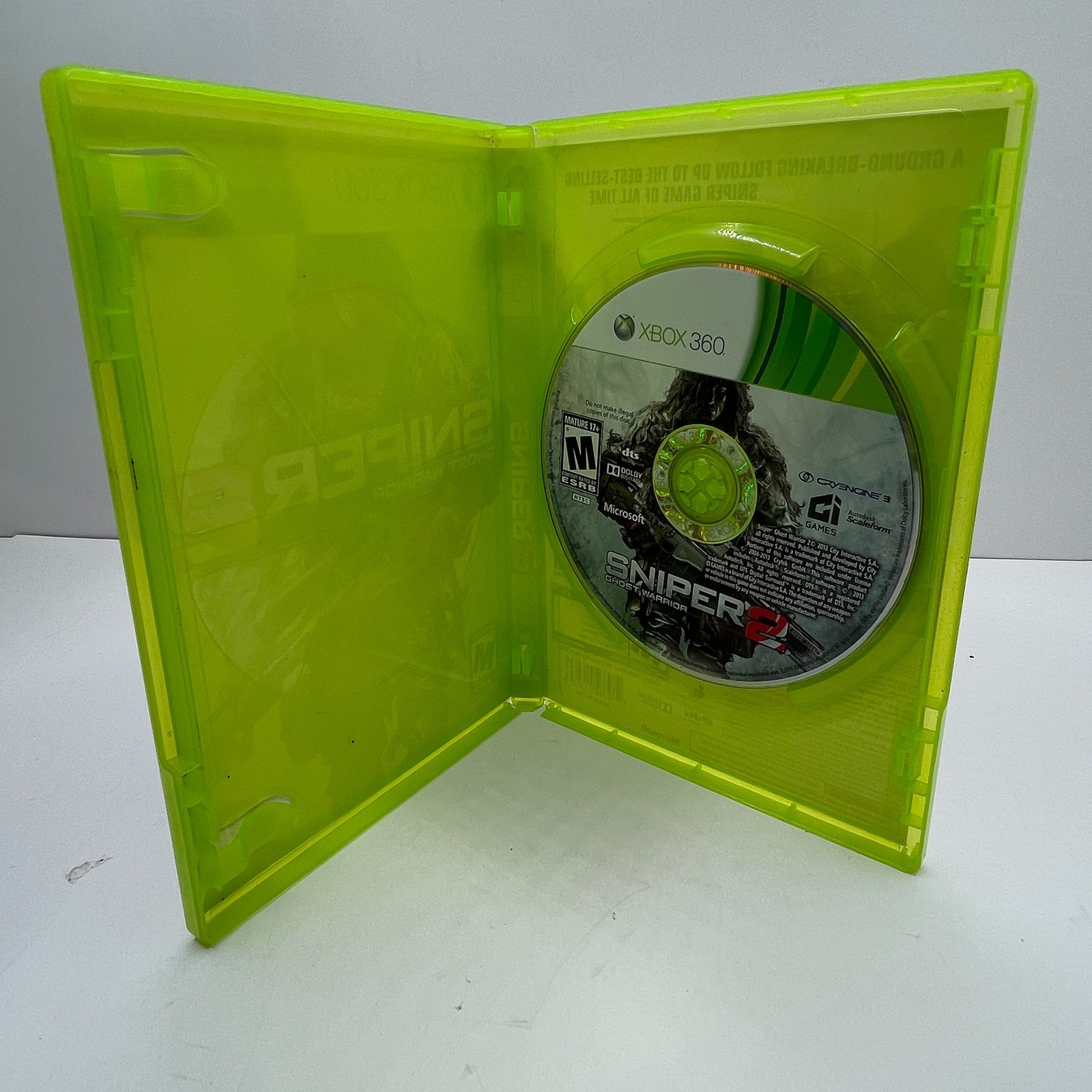 Sniper: Ghost Warrior 2 (Xbox 360, 2013) Single Player Shooter No Manual