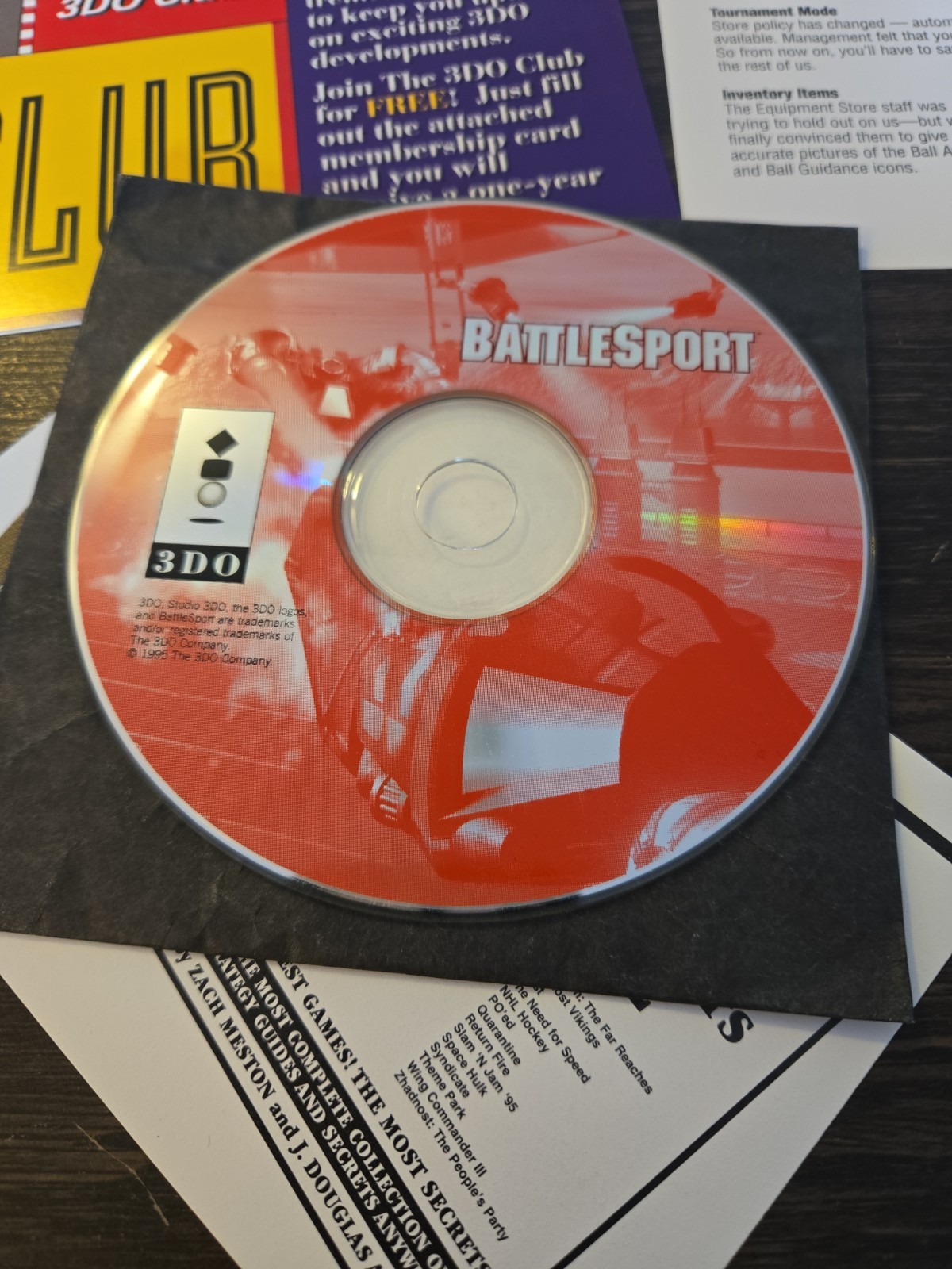 BattleSport (Panasonic 3DO, 1995) Studio 3DO Game – Complete