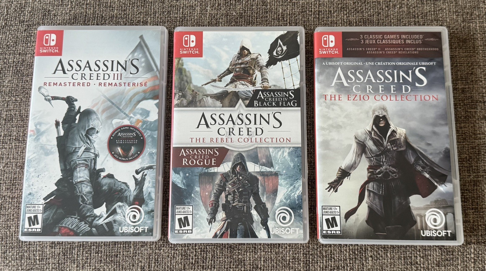 Assassin’s Creed: 3 Nintendo Switch Games