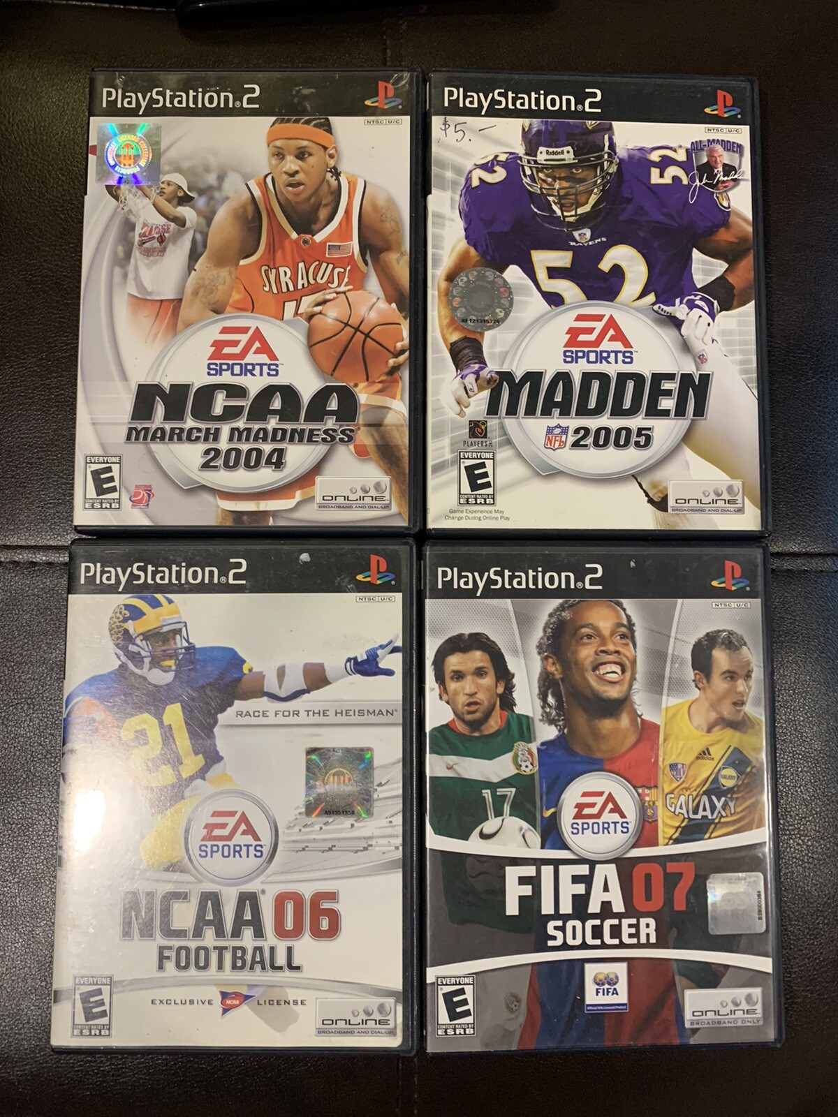 PS2 Sports Games 4-Pack! All In Good Working Condition!