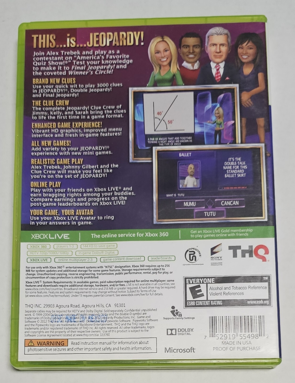 Jeopardy (Microsoft Xbox 360, 2012)
