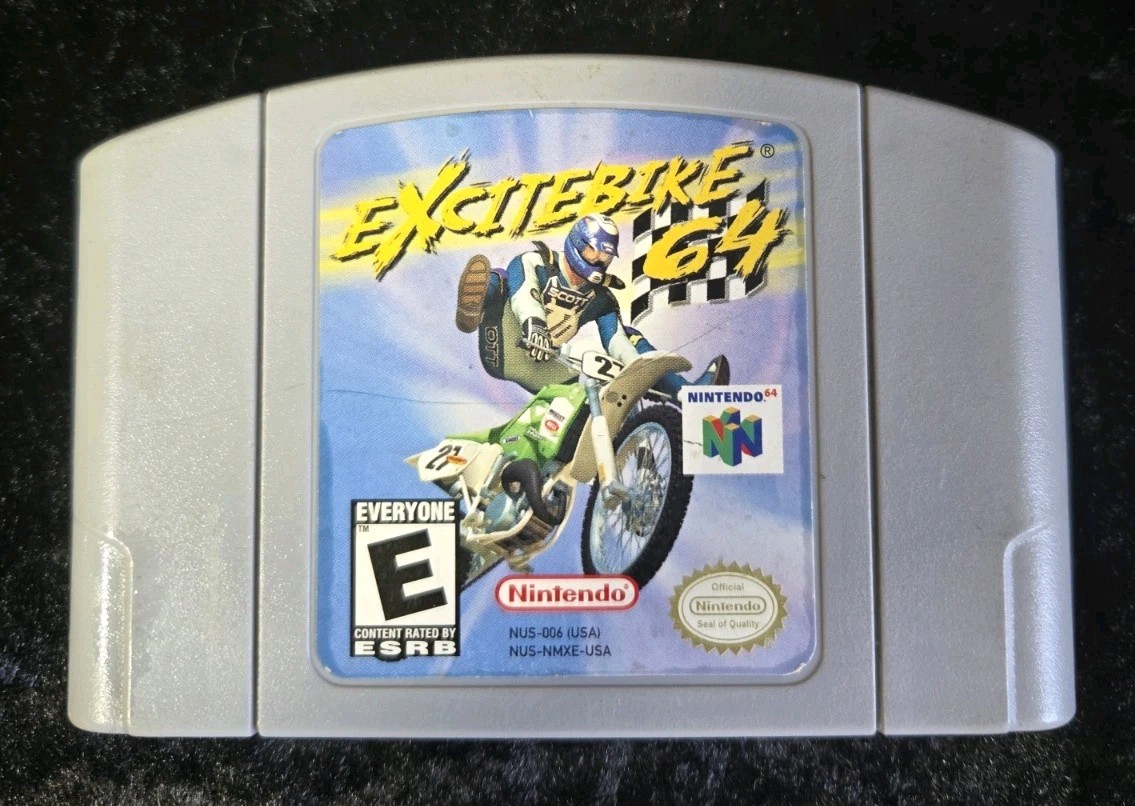 Excitebike 64 Nintendo 64 2000 Authentic OEM Cartridge Only Rated E Nus-006USA