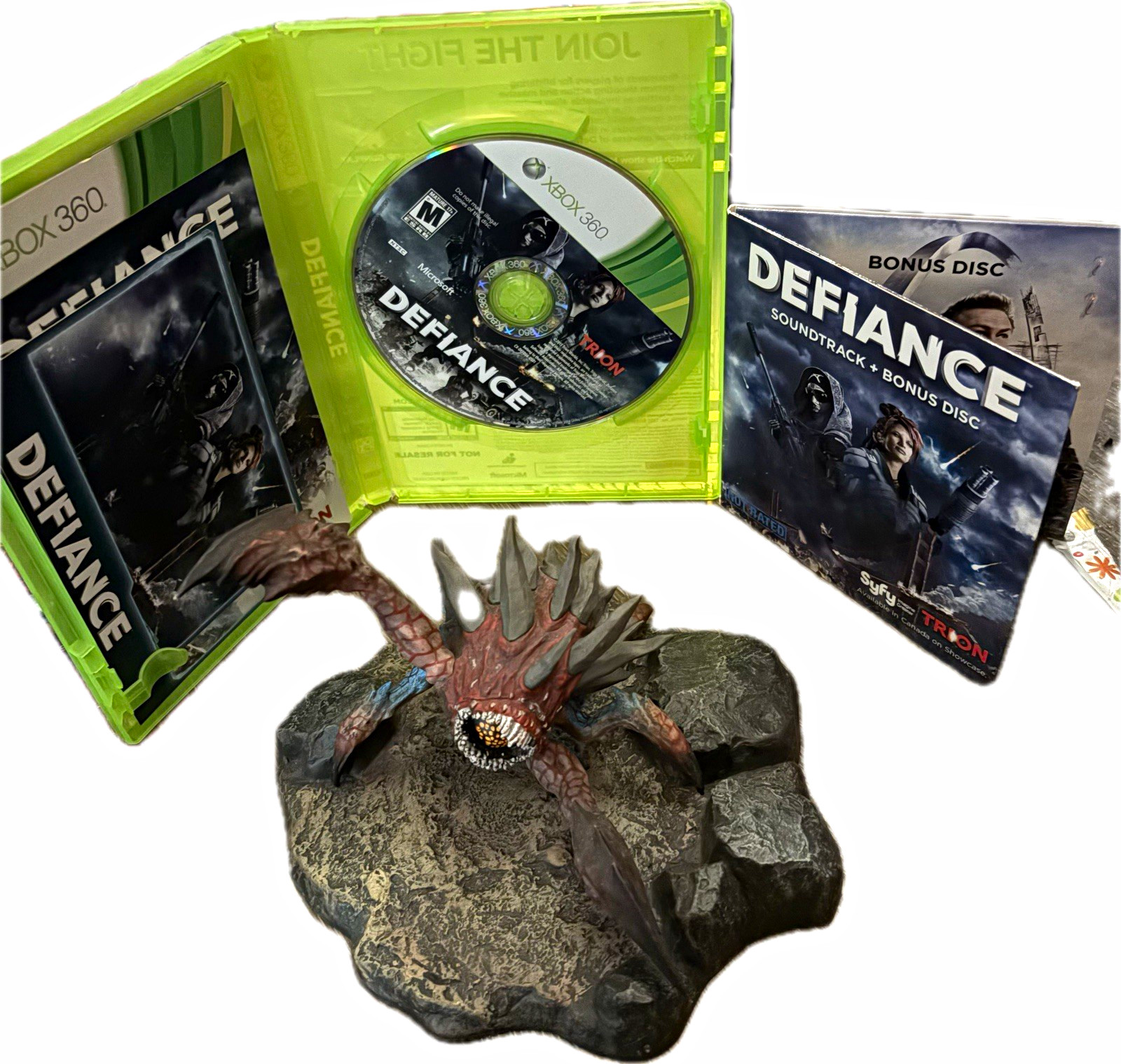 Defiance Collector Edition Xbox 360 – Hellbug Statue, Game Case & Soundtrack