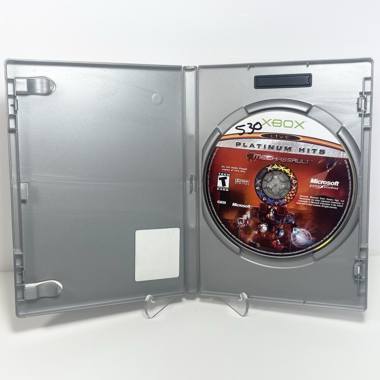 MechAssault Microsoft Xbox (Tested!) – NO MANUAL Platinum Hits – Read