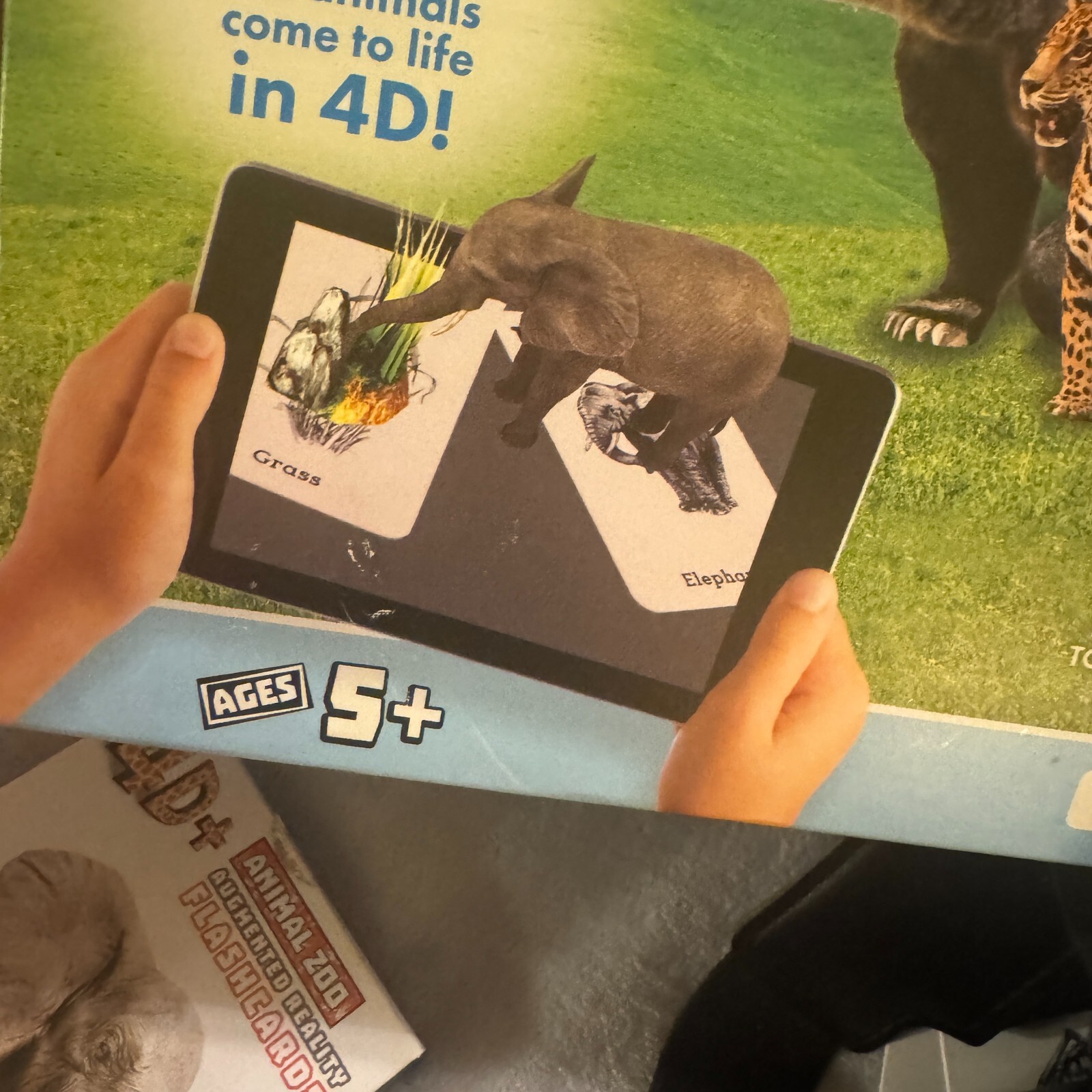 ETVRARZOO 4D+ Utopia 360 VR Headset & Animal Zoo Augmented Reality Cards