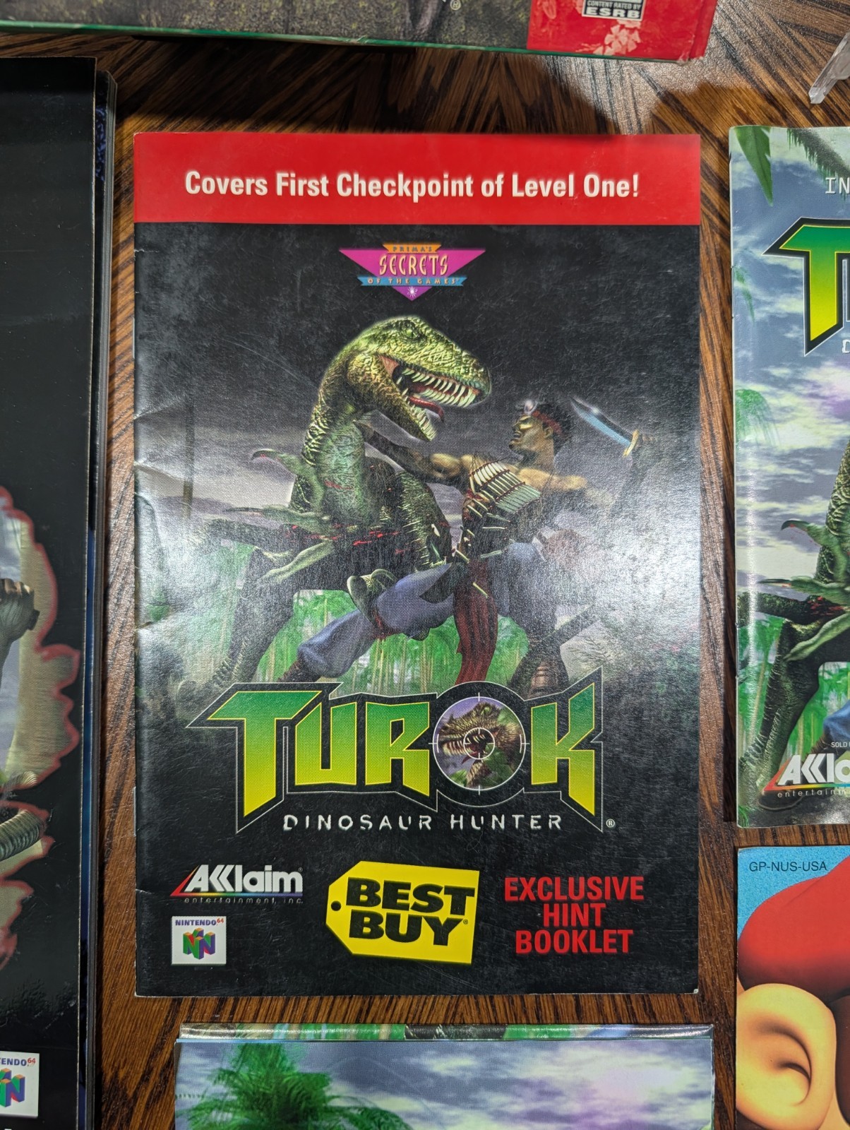 Turok: Dinosaur Hunter (Nintendo 64) Complete in BX W Manual & Strategy Guide