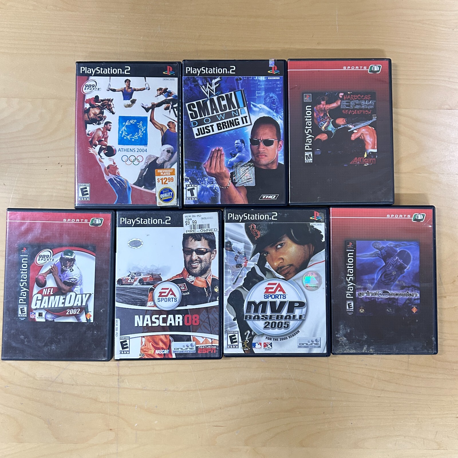 Playstation 2 Mixed Sports Games Lot Of 7