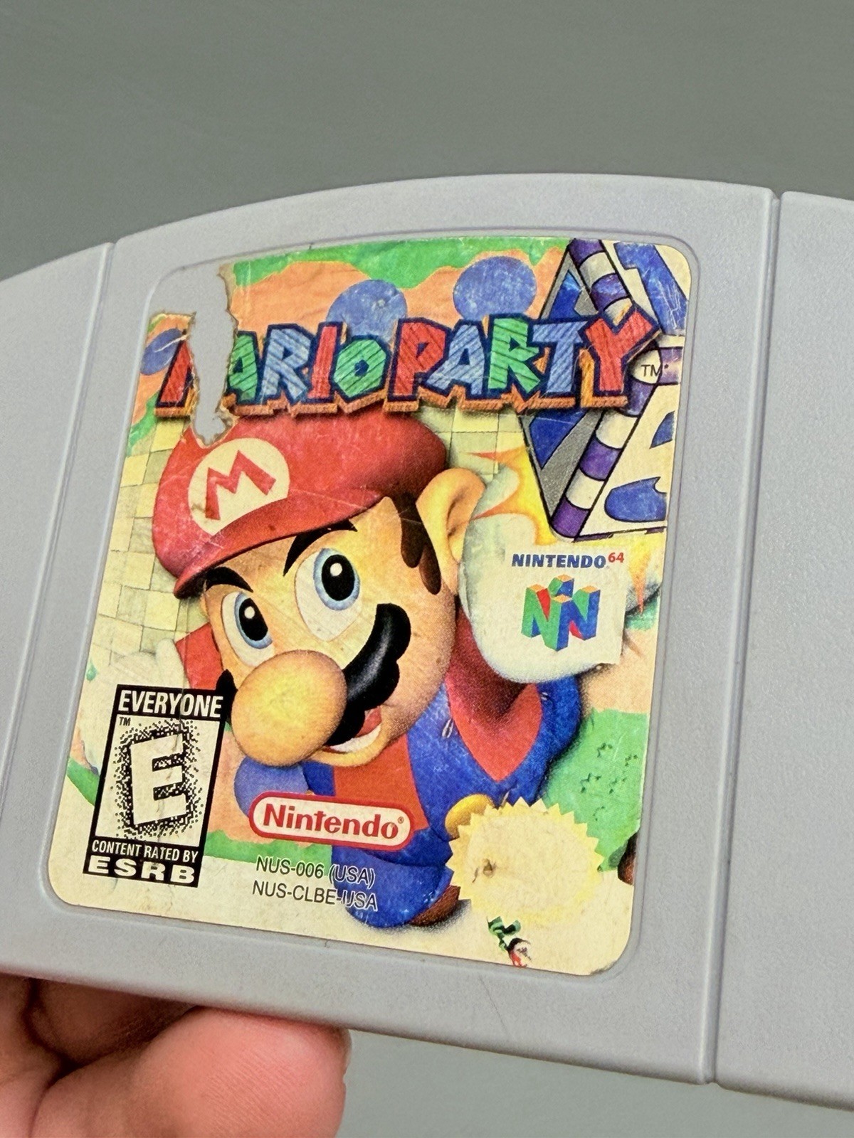 Mario Party (Nintendo 64, N64 1999) Authentic – Cleaned – Heavy Wear – Works