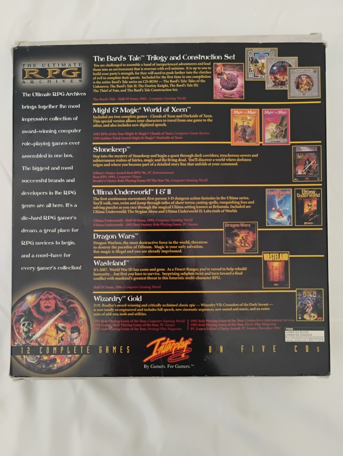 The Ultimate RPG Archives for PC – 12 Role Playing Games – Rated T 13+- Complete