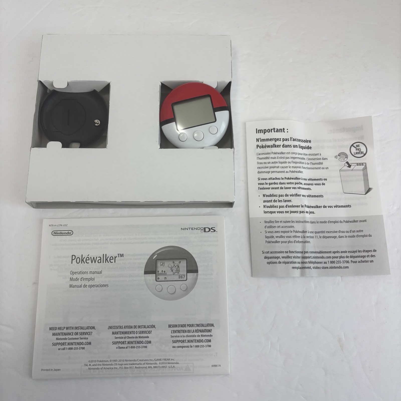 Pokemon SoulSilver Version DS Complete in Box with Pokewalker Authentic Tested