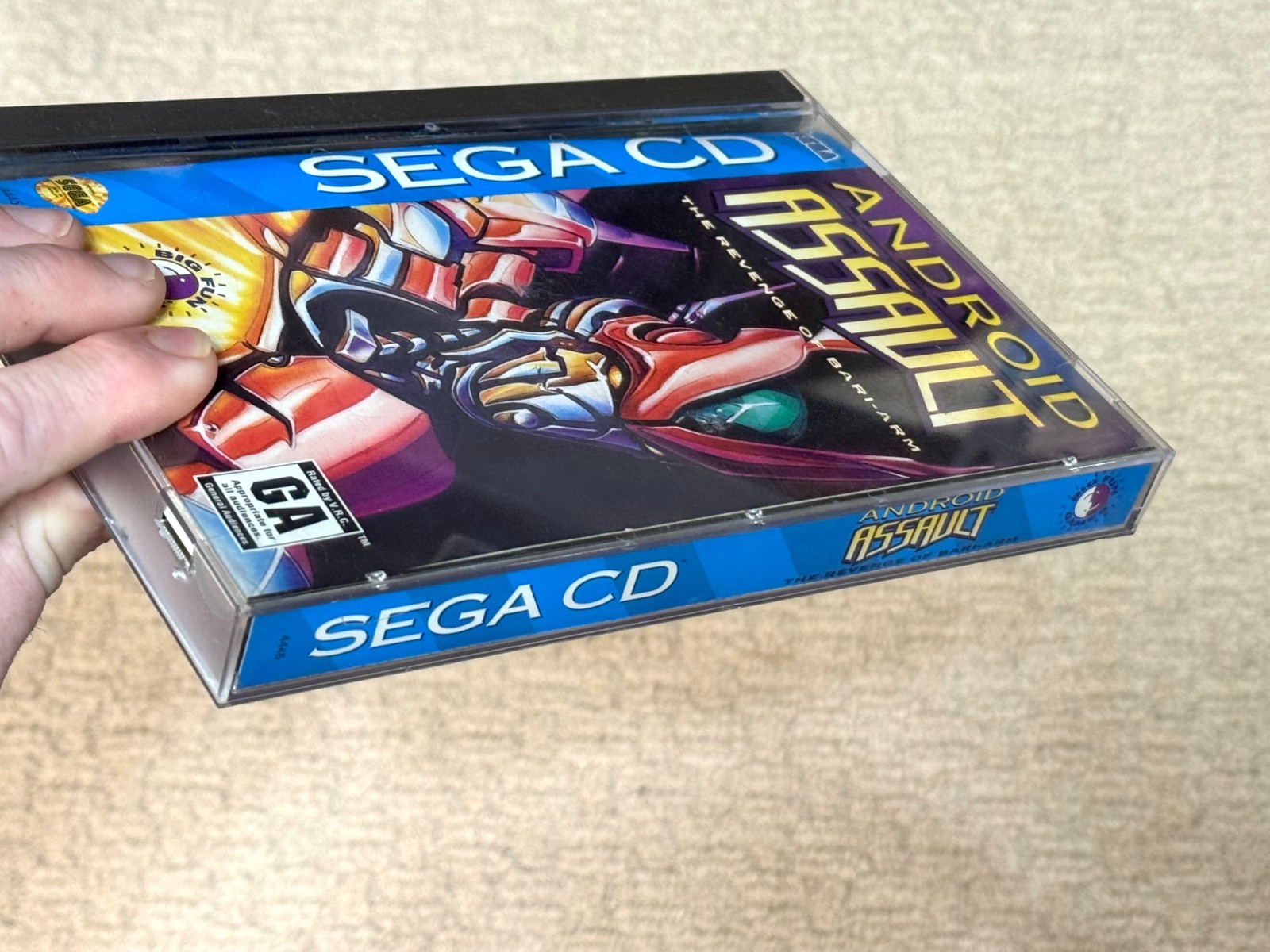 Android Assault & Registration Card – Complete Sega CD Game CIB – Authentic