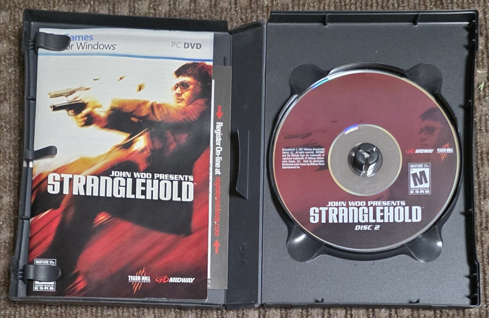 STRANGLEHOLD John Woo Presents Strangle Hold PC Game DVD Games For Windows