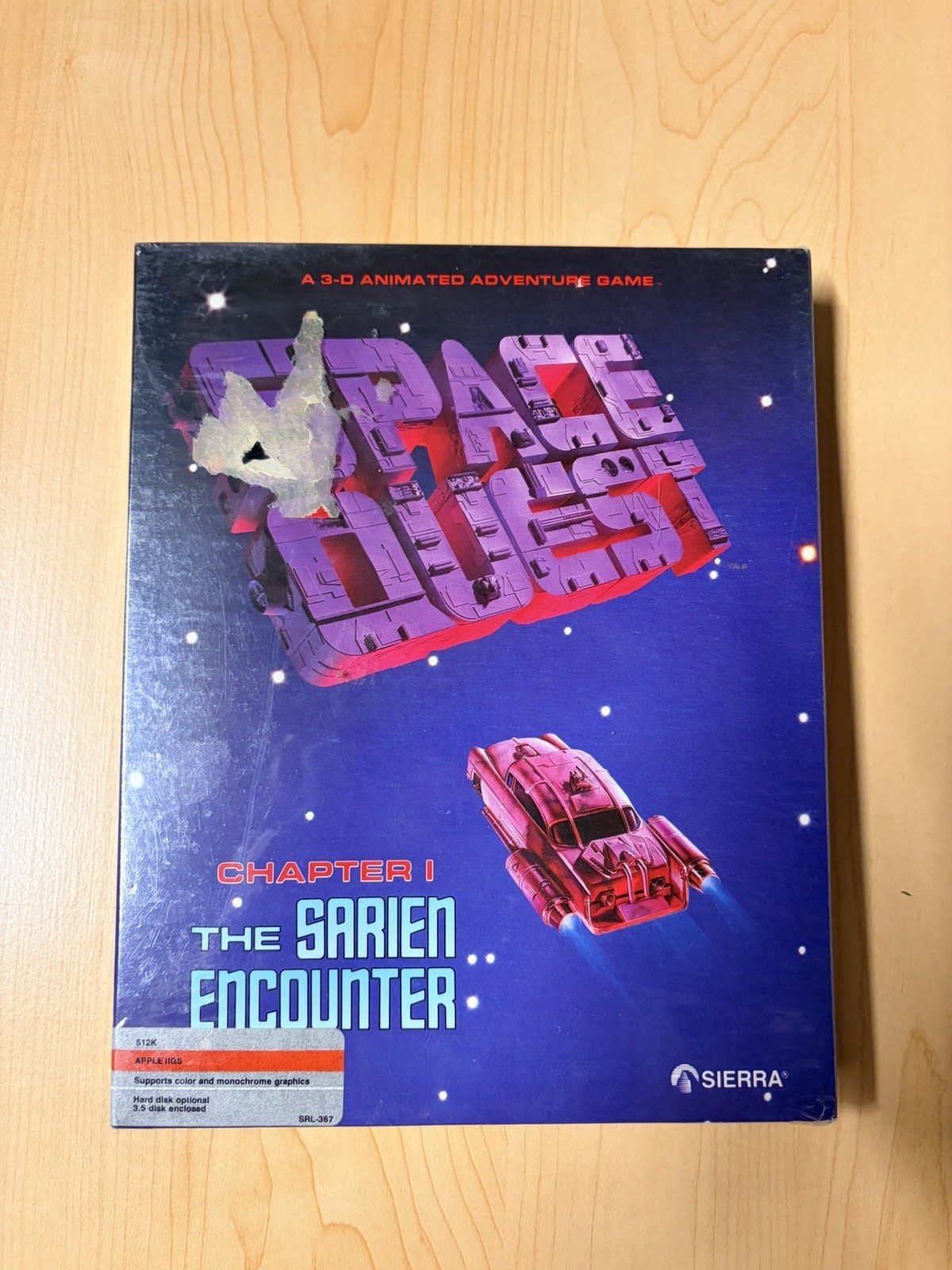 Space Quest I Apple IIGS Big Box Complete Sierra 3.5” 512K SEALED Brand New RARE