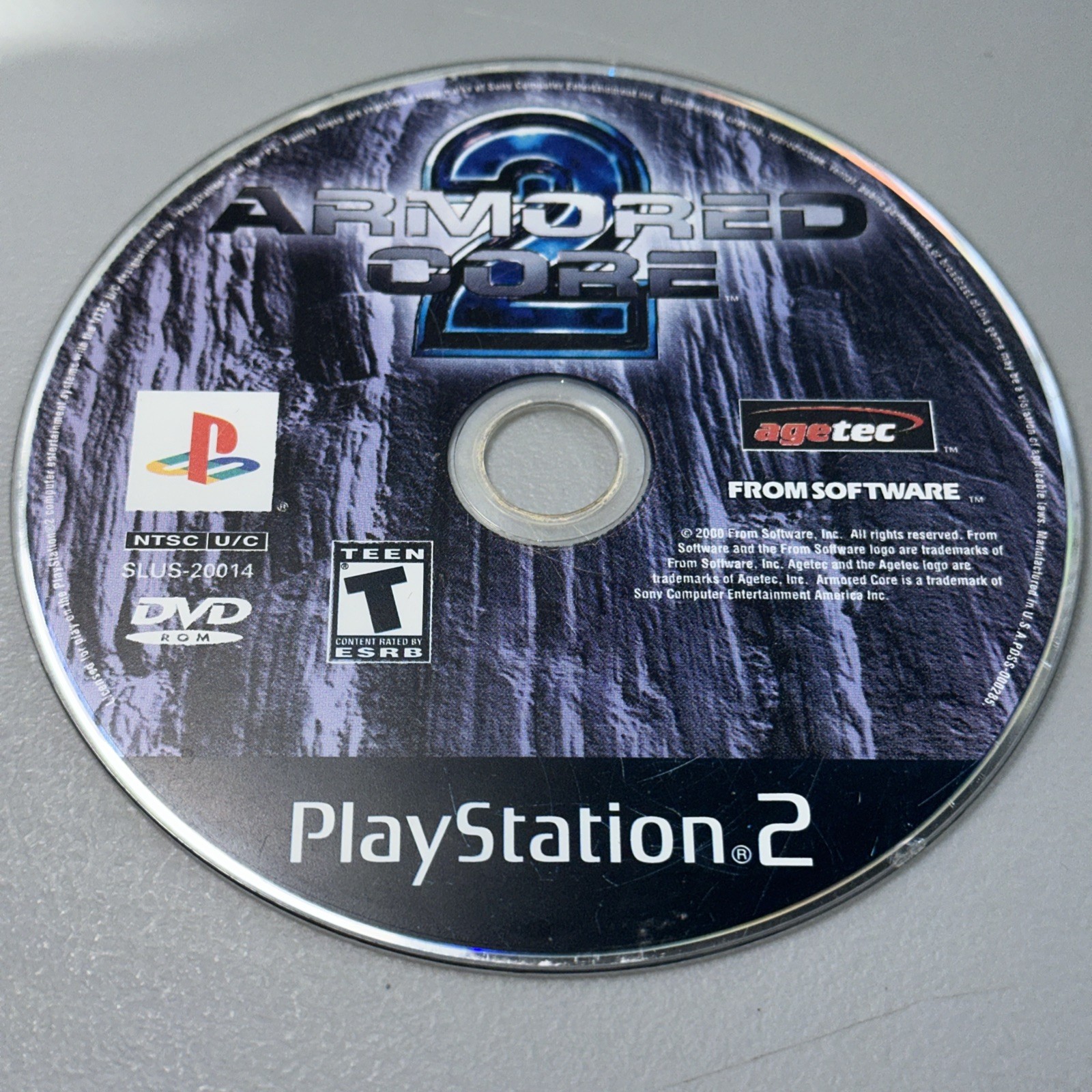 Armored Core 2 (Sony PlayStation 2 PS2) Disc Only Tested