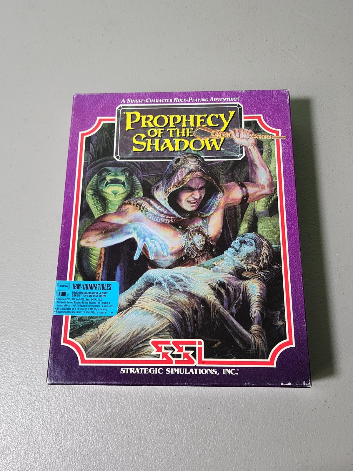 1992 SSI Prophecy of the Shadow PC Role Playing Computer Game Big Box