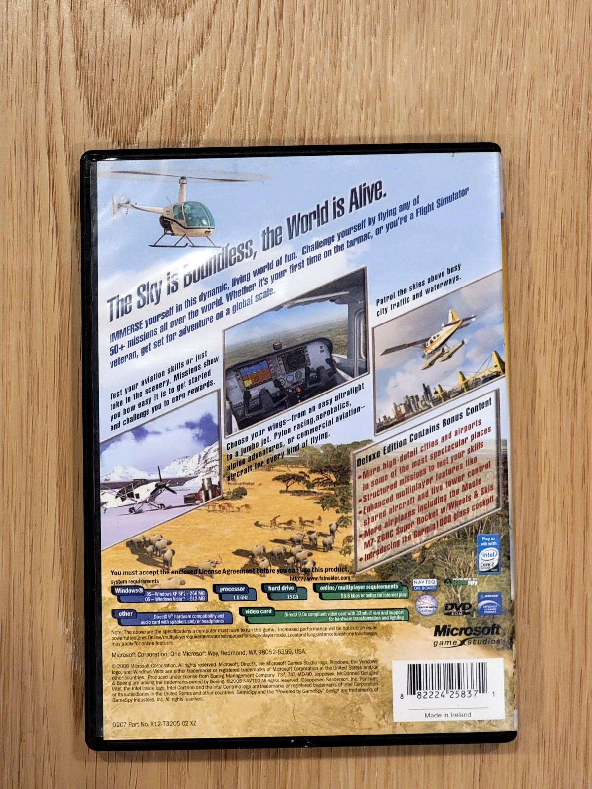 Microsoft Flight Simulator X Deluxe Edition Windows PC DVD 2006