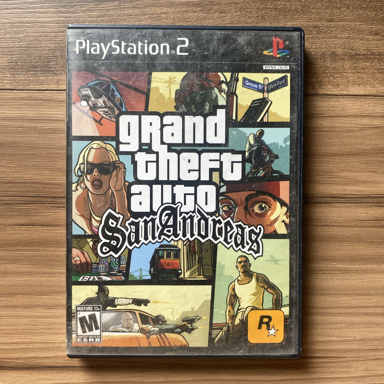 Grand Theft Auto: San Andreas (Sony PlayStation 2, 2004) Tested Working, Manual