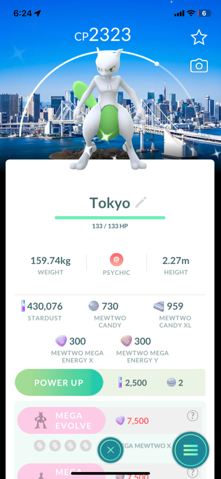 Pokemon🌟Shiny Mewtwo Tokyo Japan Background🌟Tra De🌟Go✨Read Describe✨