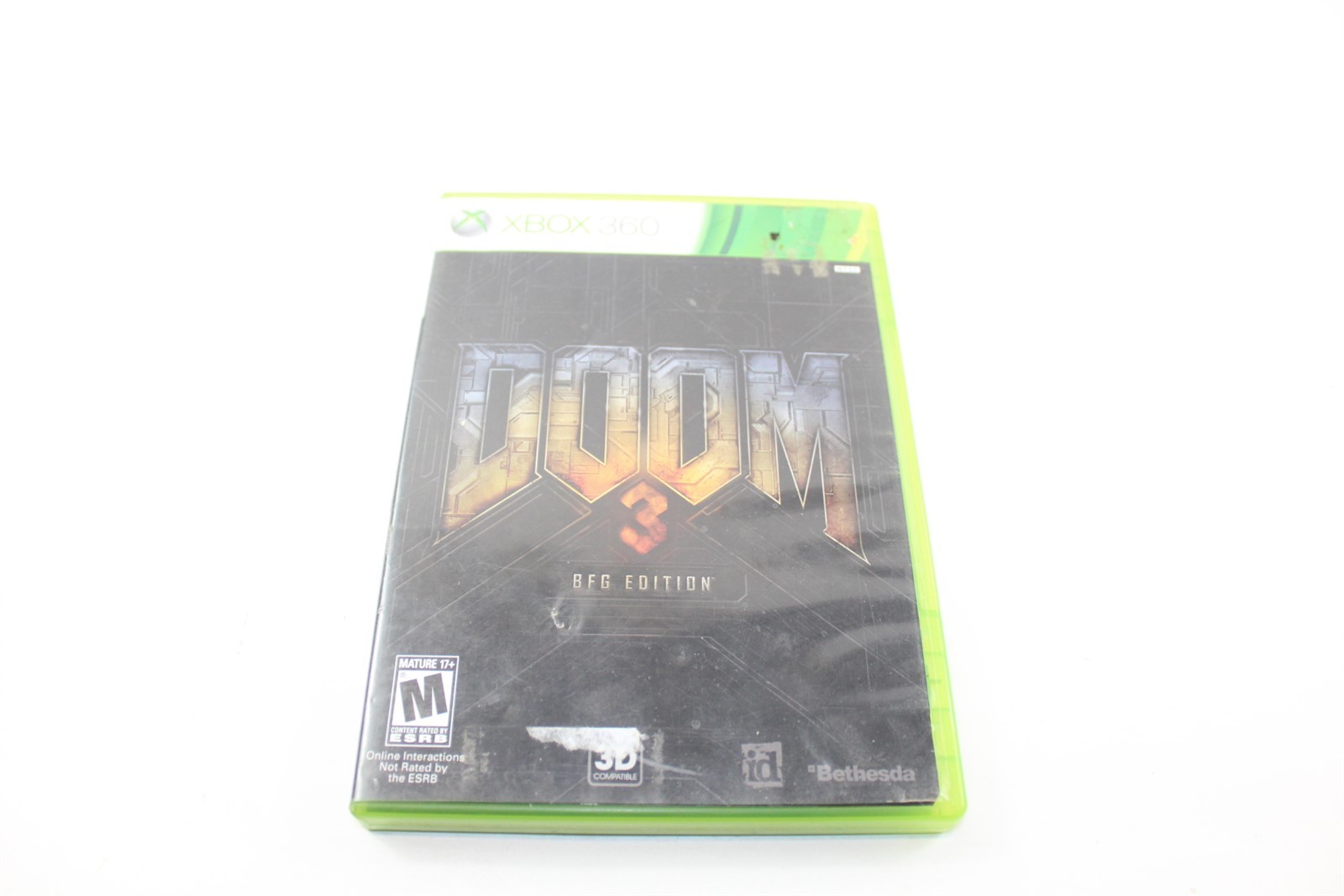 Xbox 360 Video Game Doom 3 BFG Edition Rated Mature 17+