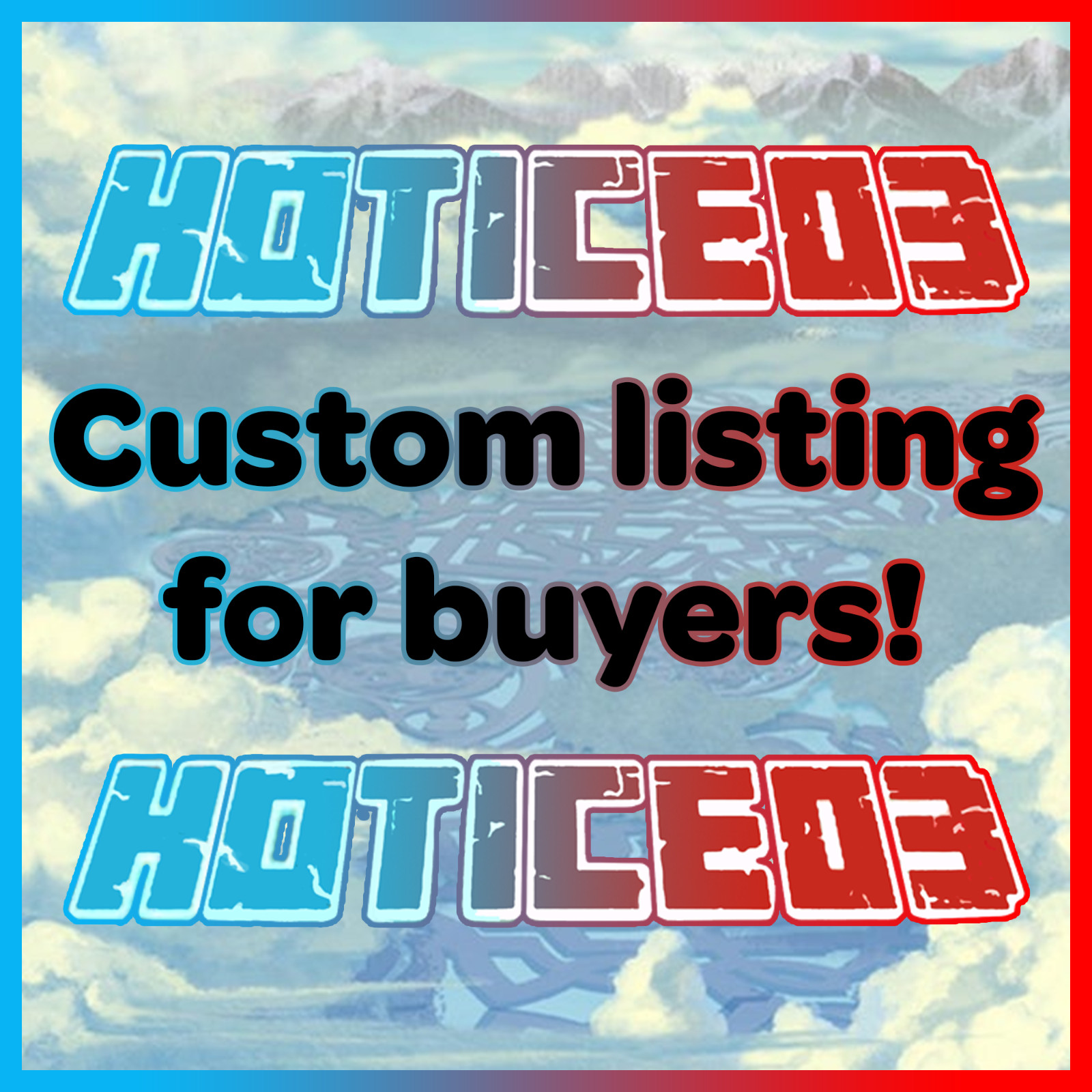 CUSTOM LISTING – PLEASE MESSAGE BEFORE ORDERING!