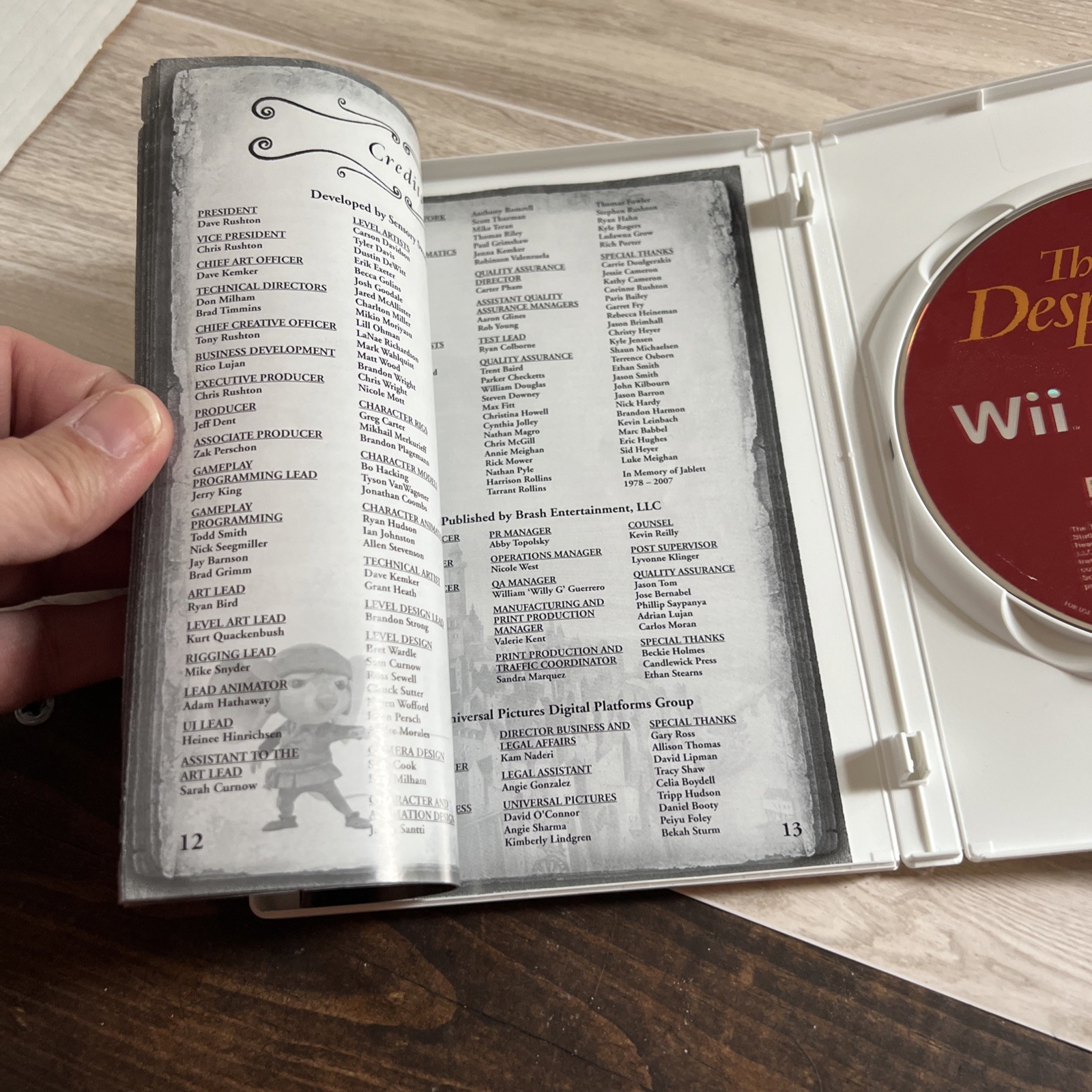 The Tale of Despereaux Nintendo Wii Game Complete Tested Working Family Kids