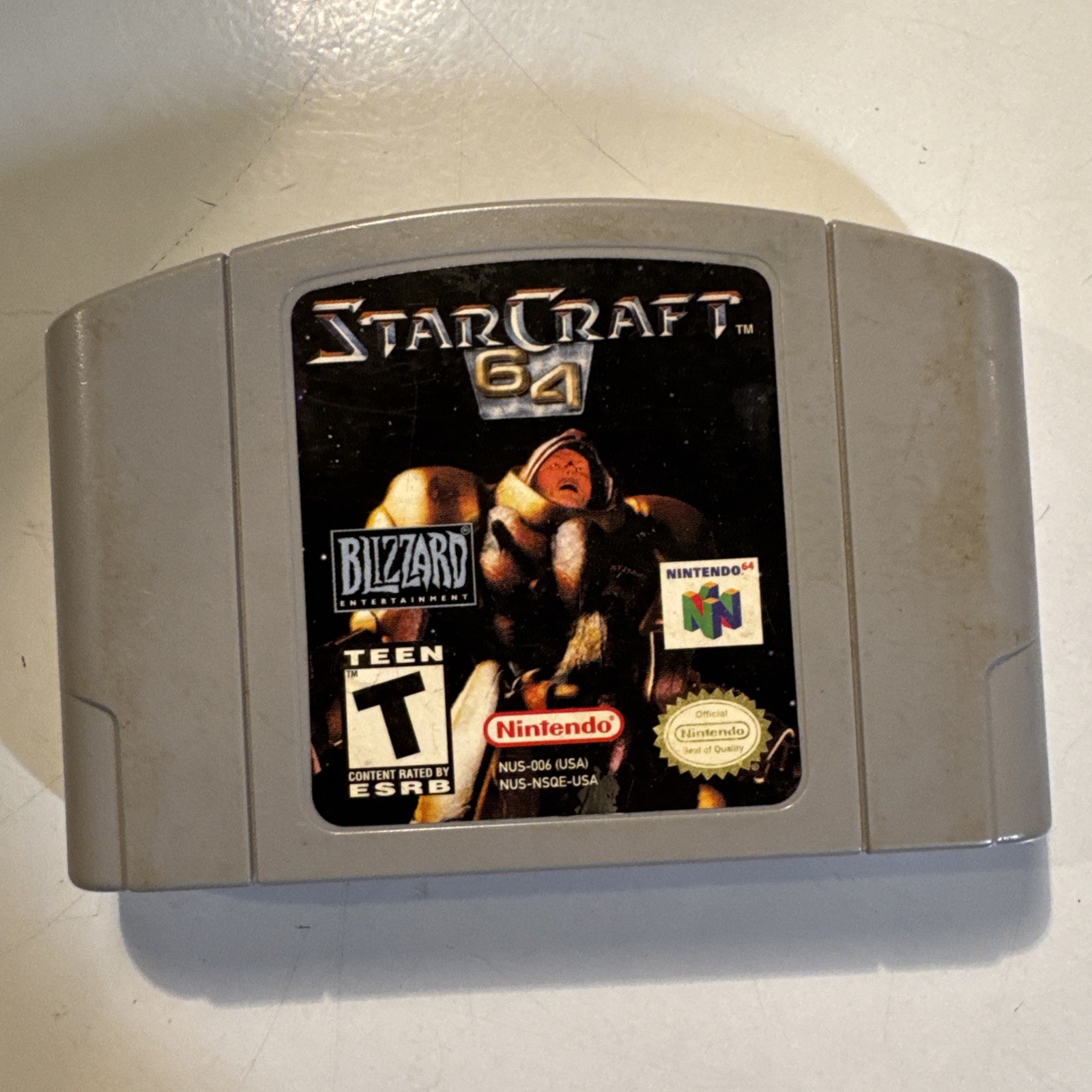 Starcraft 64 Nintendo 64 Game Cartridge, Authentic Blizzard Works Tested Cleaned