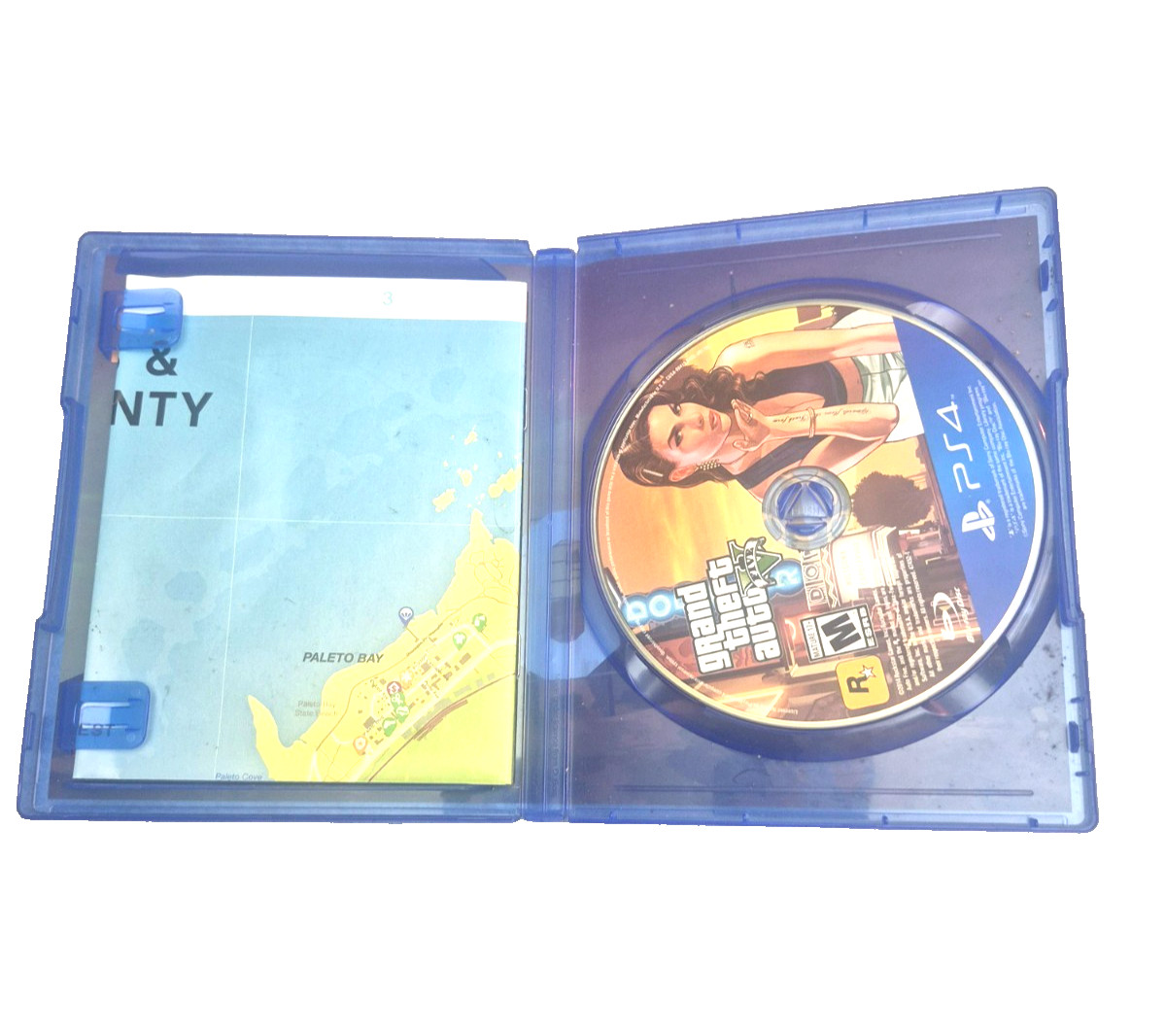 Grand Theft Auto V PlayStation 4 + Map – Complete No Scratches GTA 5