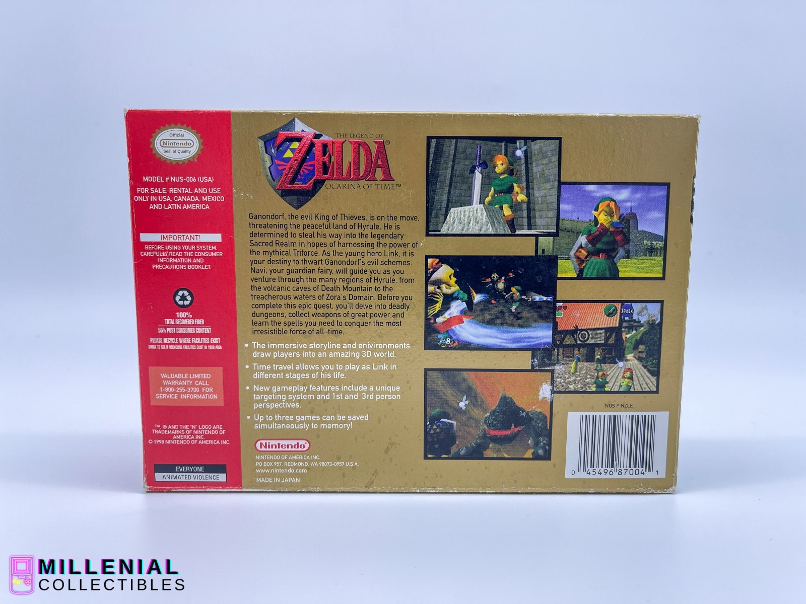Legend of Zelda Ocarina Of Time Nintendo 64 CIB
