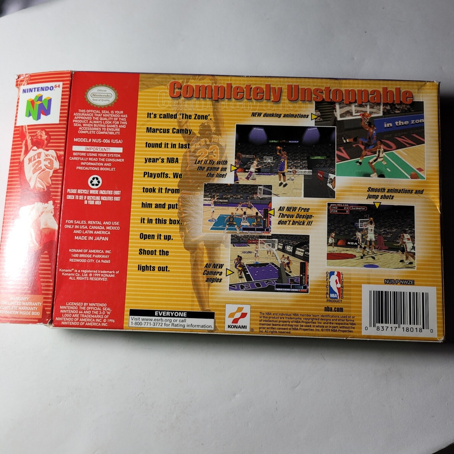 NBA In The Zone 2000 – CIB – Nintendo 64