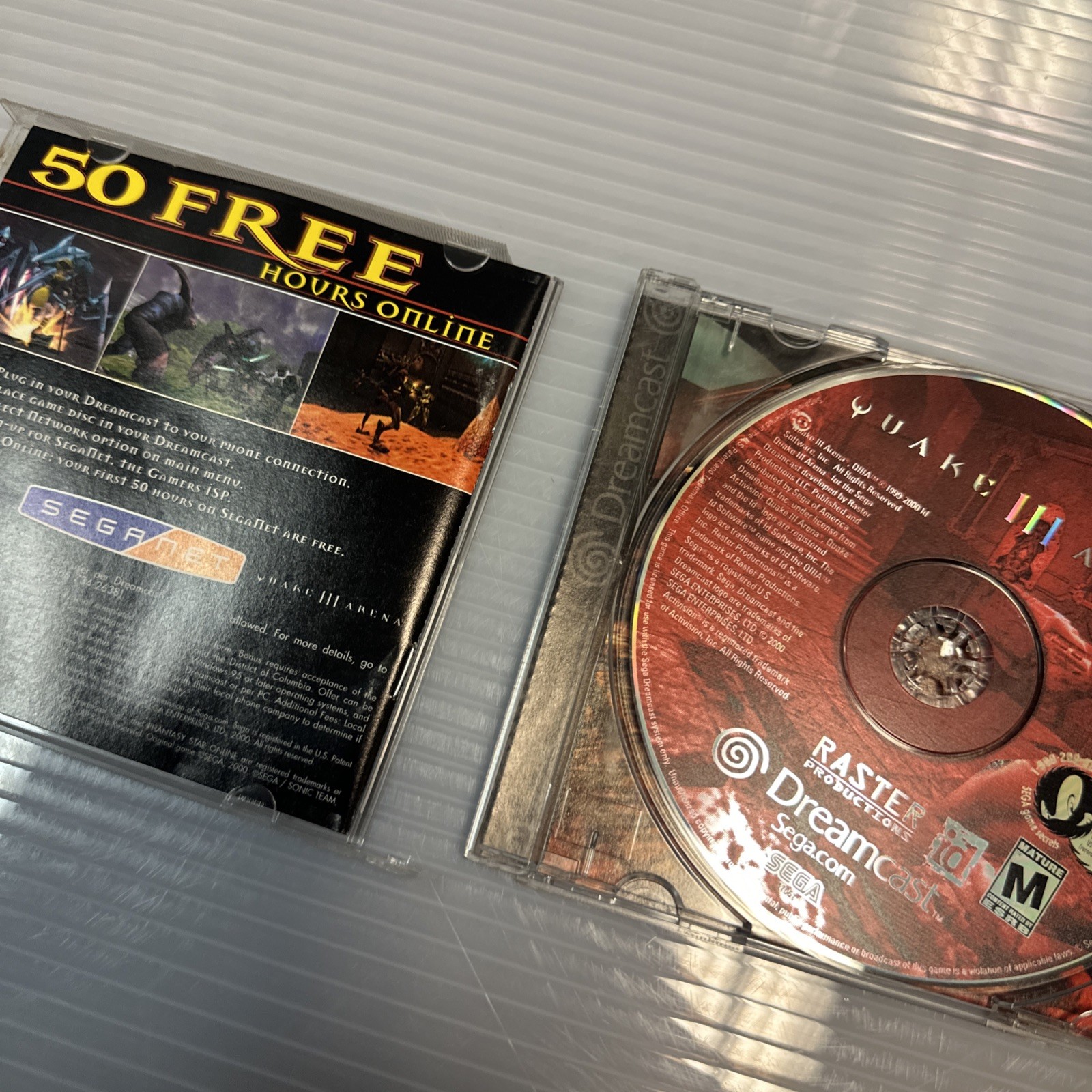 Lot of 3 Games Sega Dreamcast Q*Bert, Surf Rocket Races, Quake Arena III. READ