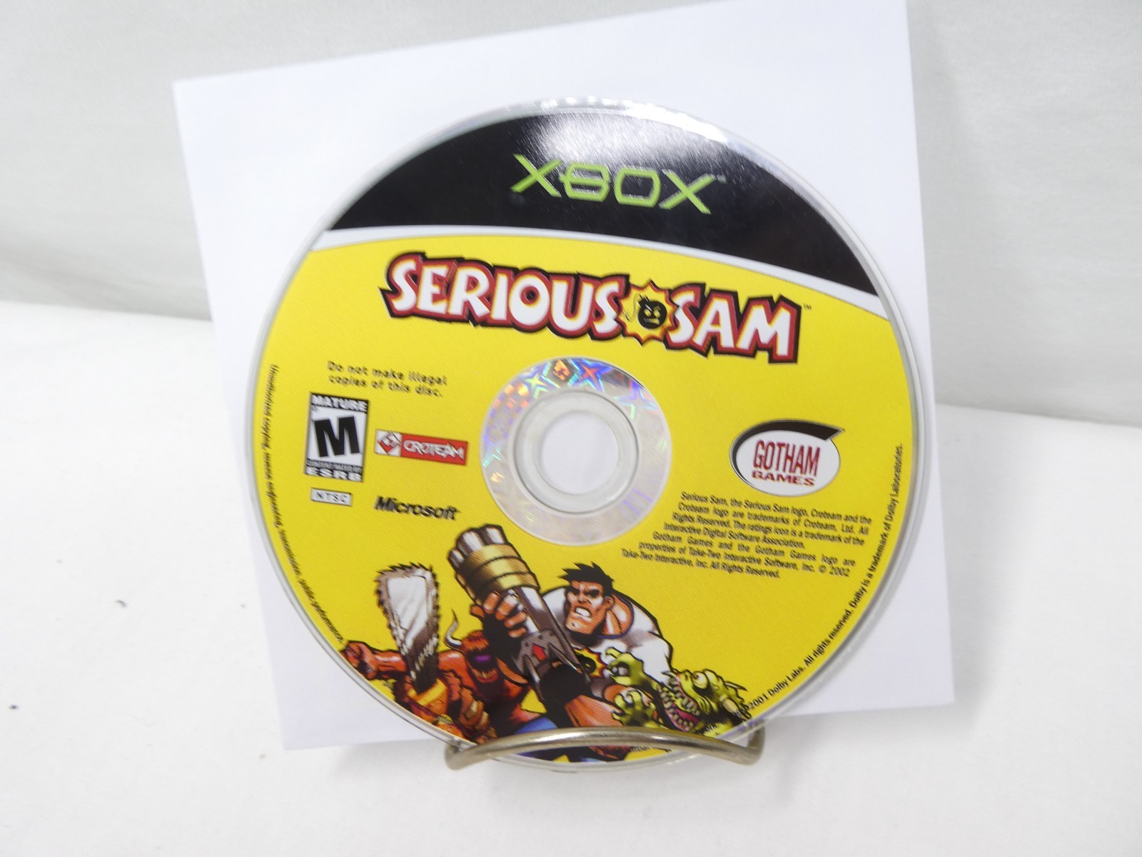 Serious Sam (Microsoft Xbox, 2002) Disc only Tested and working