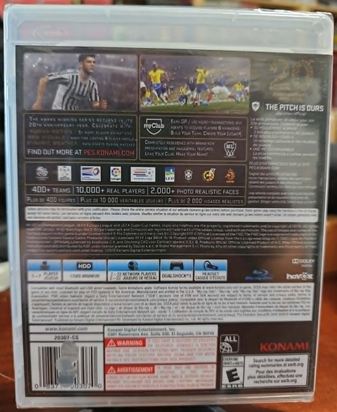 PES Pro Evolution Soccer 2016 PS3 PlayStation 3 Brand New Sealed