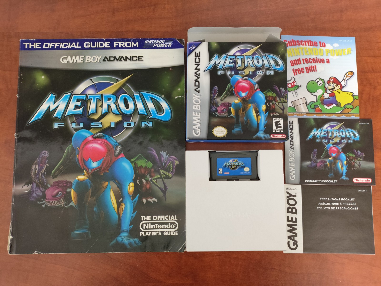 Metroid Fusion GBA (Authentic Nintendo Cartridge) CIB w/plastic + Official Guide