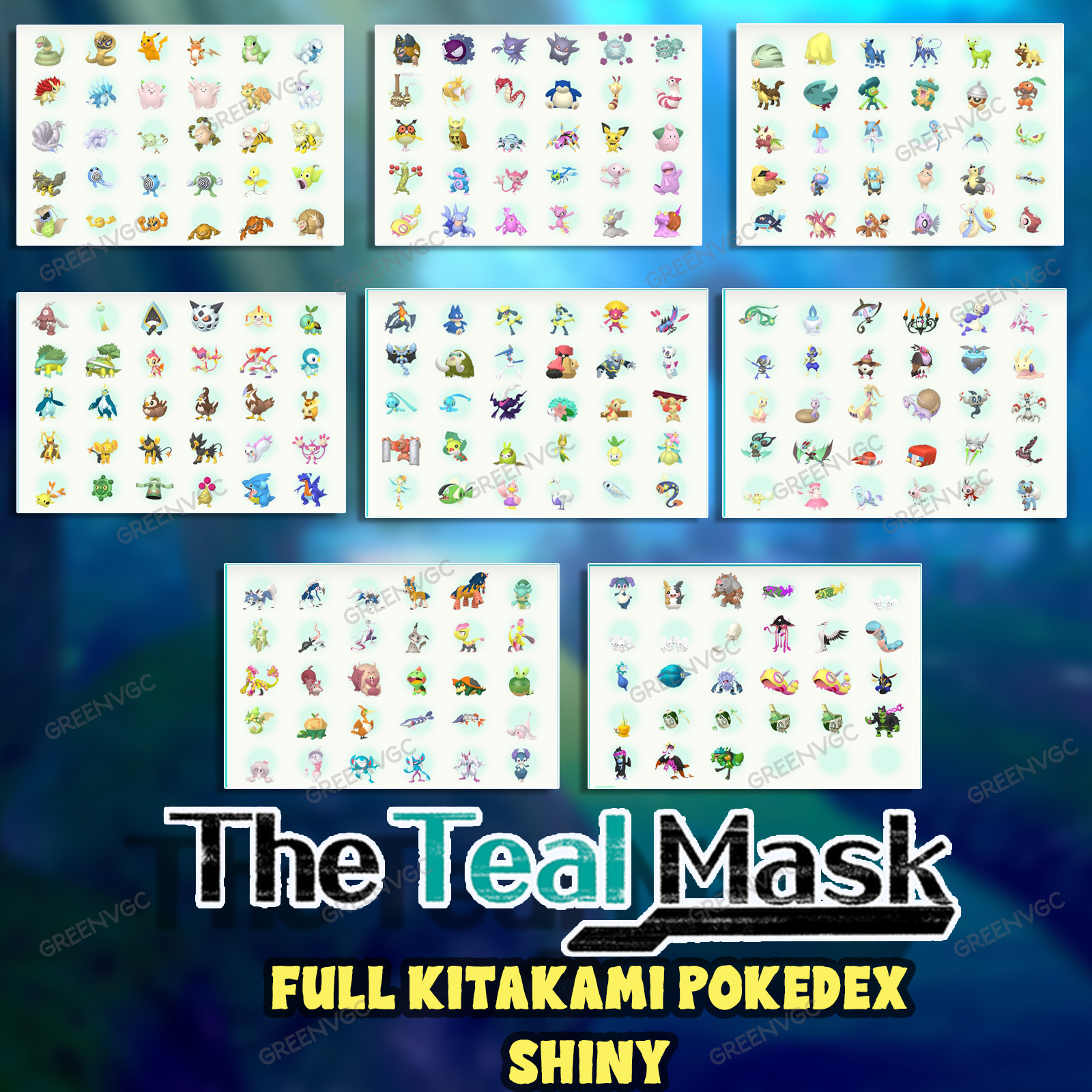 Full Kitakami Pokedex Teal Mask DLC Shiny 6IV BR | Pokemon Scarlet and Violet