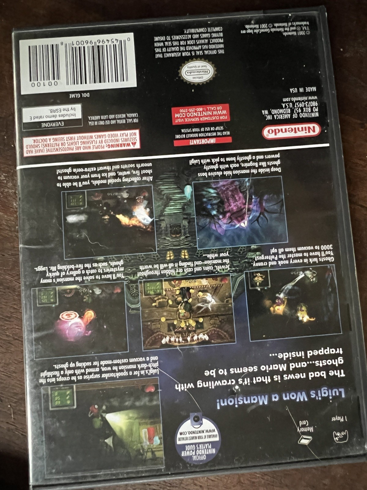 Luigi’s Mansion – GCN Nintendo Gamecube – Black Label CiB Tested