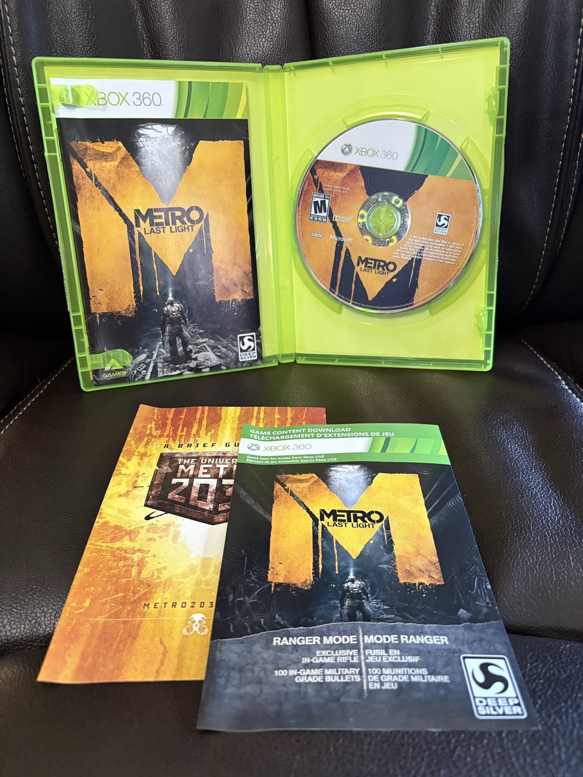 Metro: Last Light — Limited Edition (Microsoft Xbox 360, 2013) Complete CIB