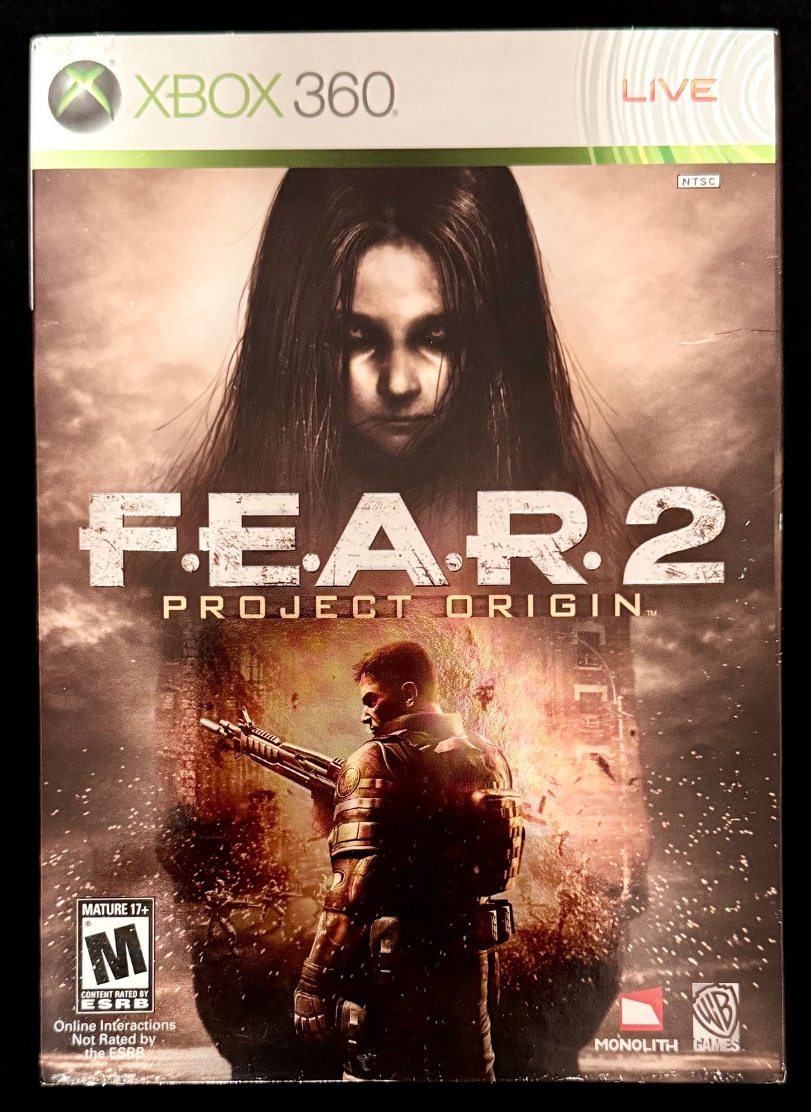 F.E.A.R. 2: Project Origin (Microsoft Xbox 360), NEW, SEALED, with slipcover