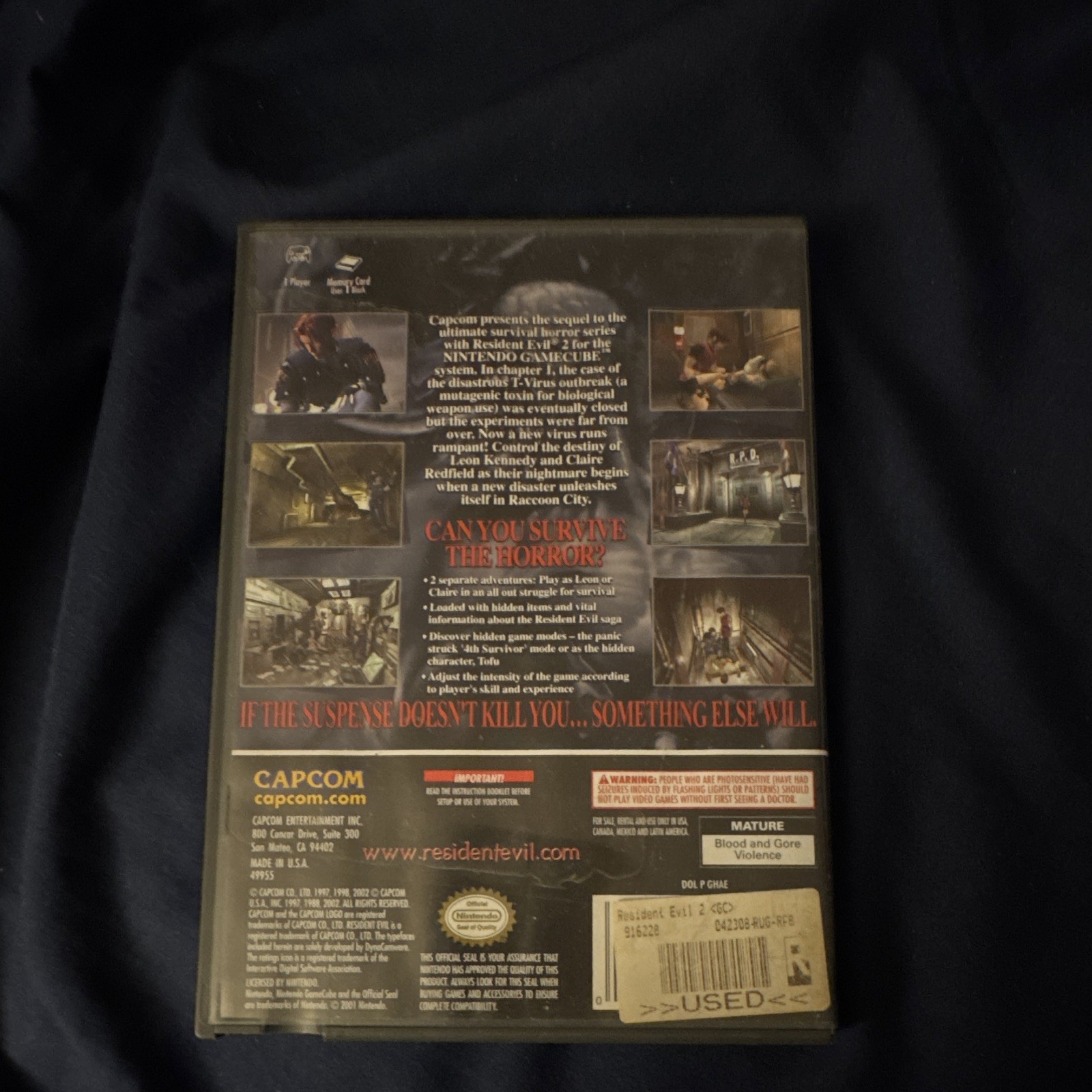 Capcom Resident Evil 2 (Nintendo GameCube) Manual Included, M – Mature