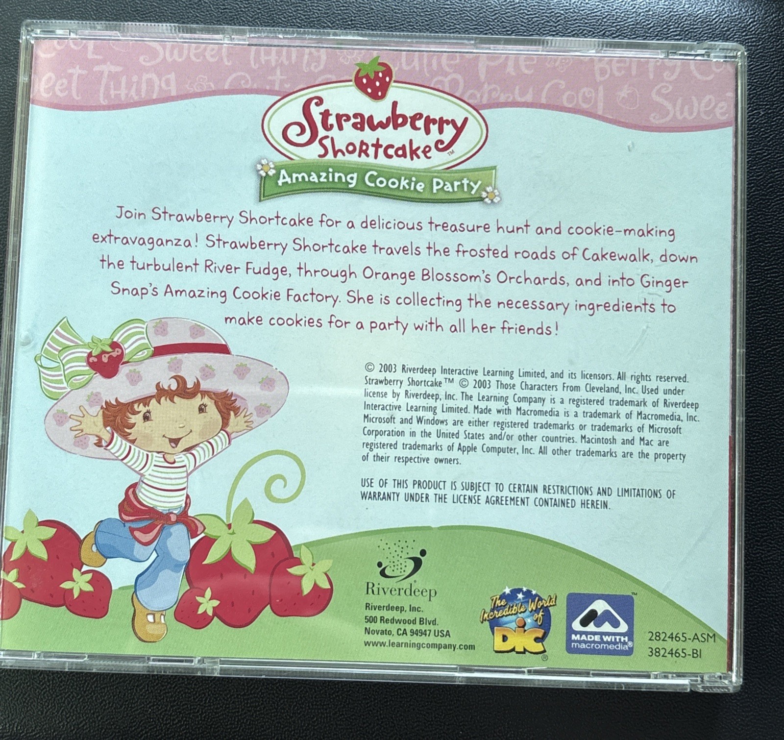 Strawberry Shortcake: Amazing Cookie Party – 2003 CD-ROM for Windows/Mac PC
