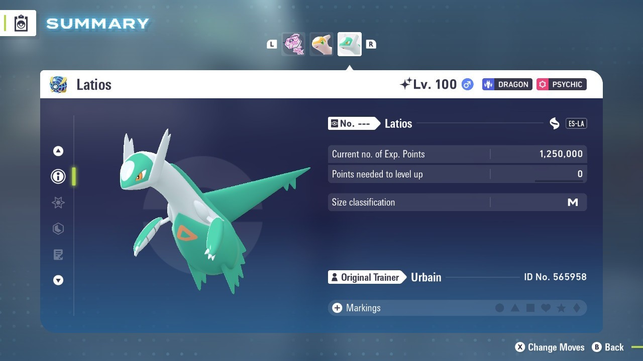 Latios Shiny HT Battle Ready – Legends ZA