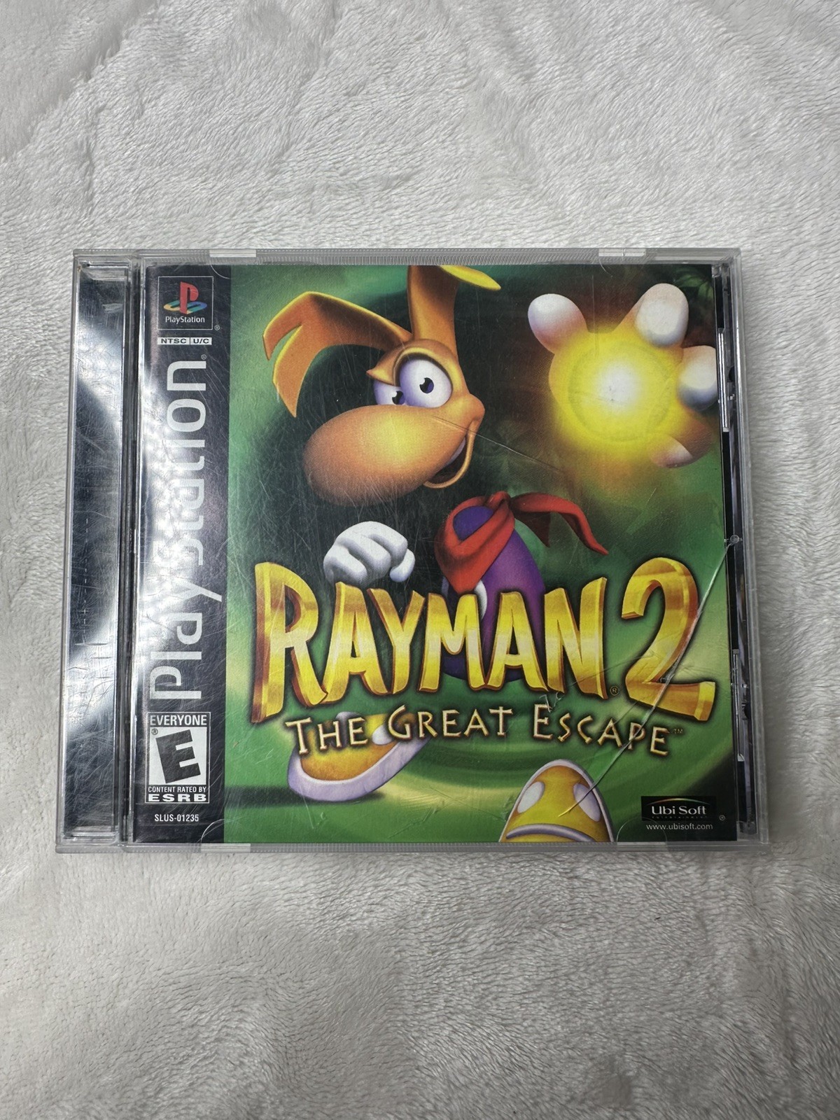Rayman 2: The Great Escape PS1 w Manual CIB Complete Tested Working Cracked Case