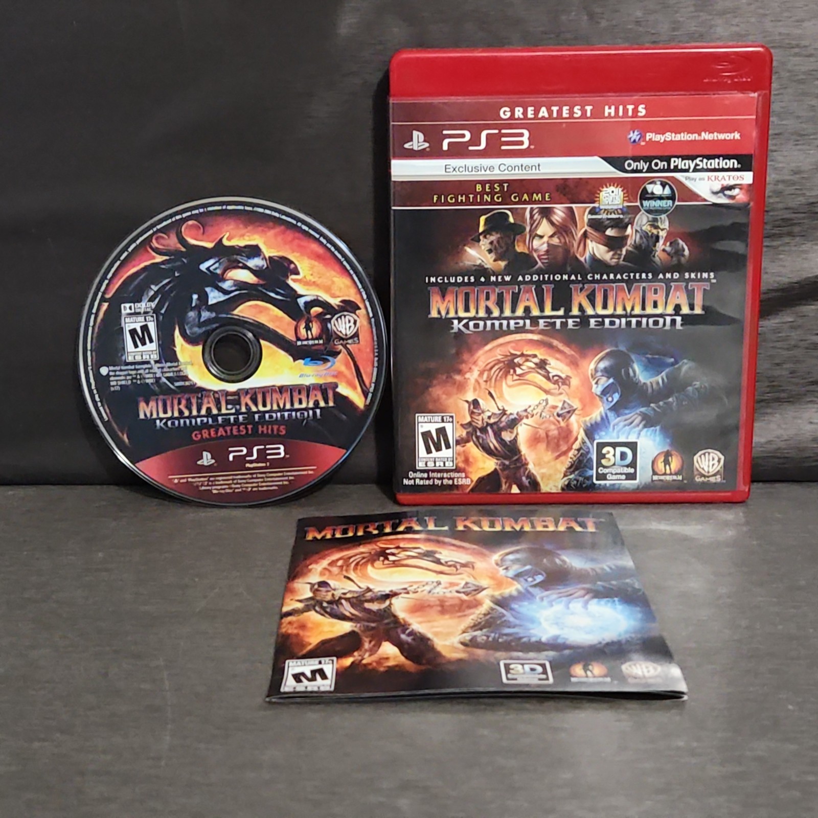 Mortal Kombat Komplete Edition PlayStation 3 PS3 Game CIB Greatest Hits