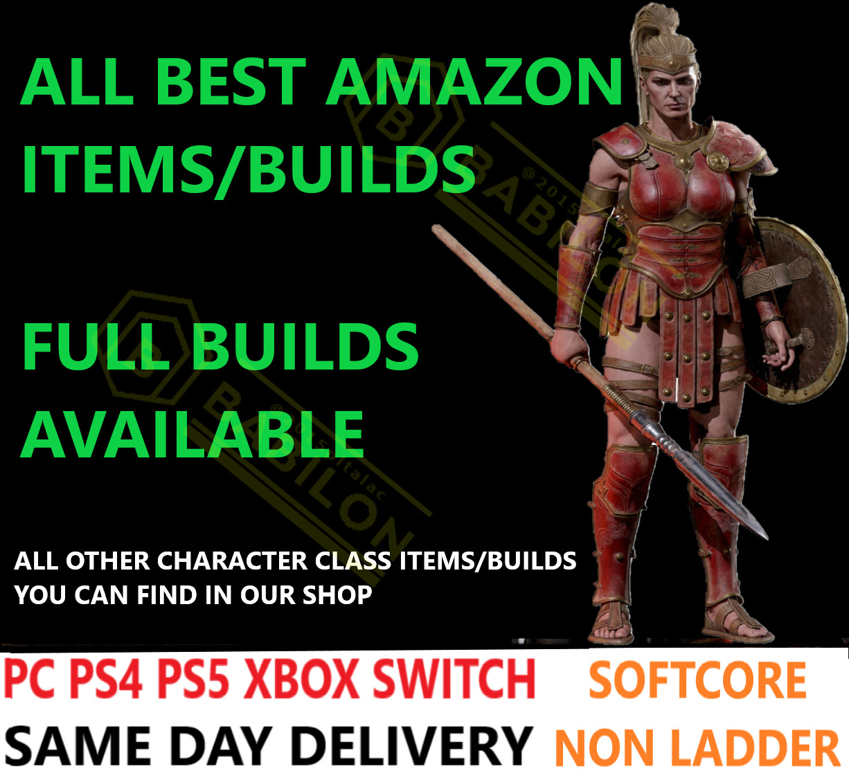 ✅PC PS4 PS5 XBOX SWITCH✅ AMAZON ALL BEST ITEMS BUILDS DIABLO 2 RESURRECTED D2R