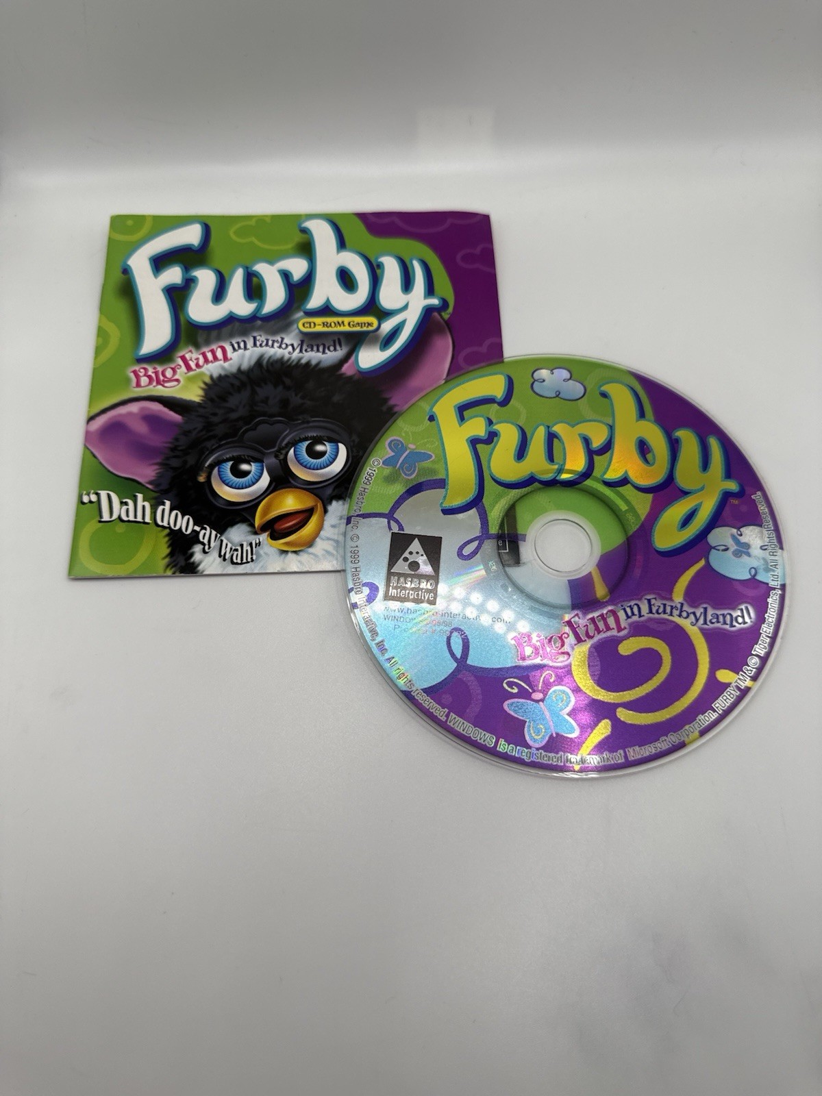 1999 Furby “Big Fun In Furbyland” PC CD-ROM Video Game Hasbro Toys