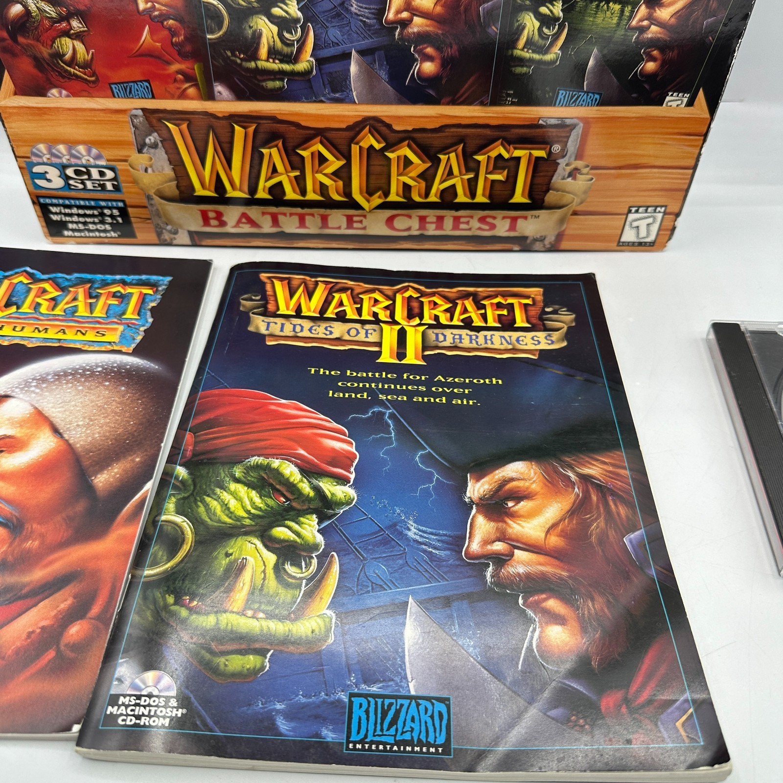 Blizzard Computer Game Warcraft Battle Chest 1996 Windows & Mac Complete