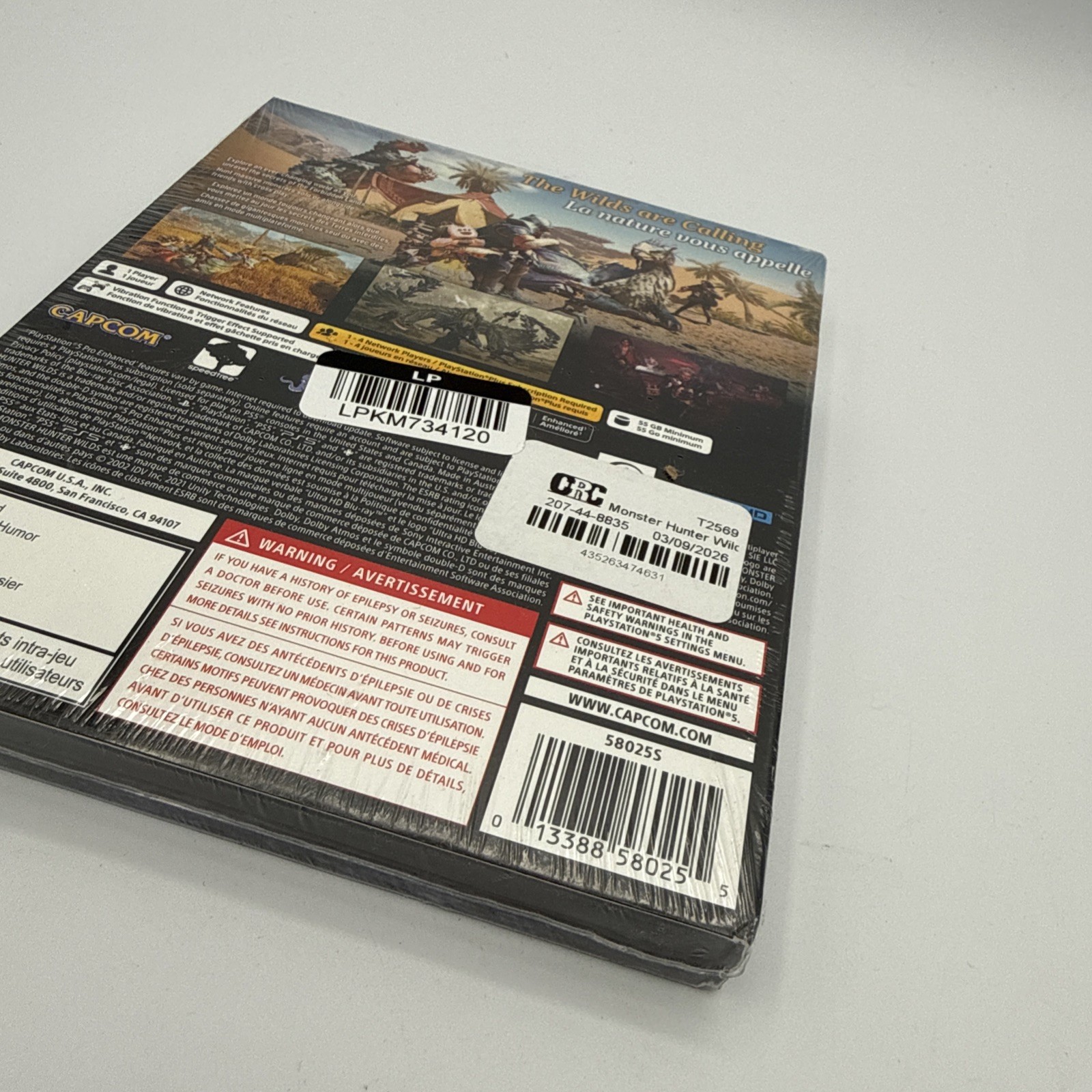 PS5 Monster Hunter Wilds Steel Book Edition for Sony PlayStation 5