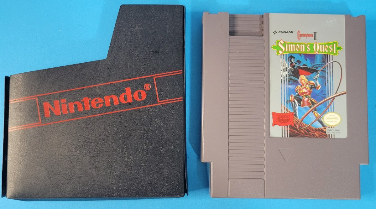 Castlevania II Simon’s Quest Nintendo NES Cartridge Konami 1988 Sleeve