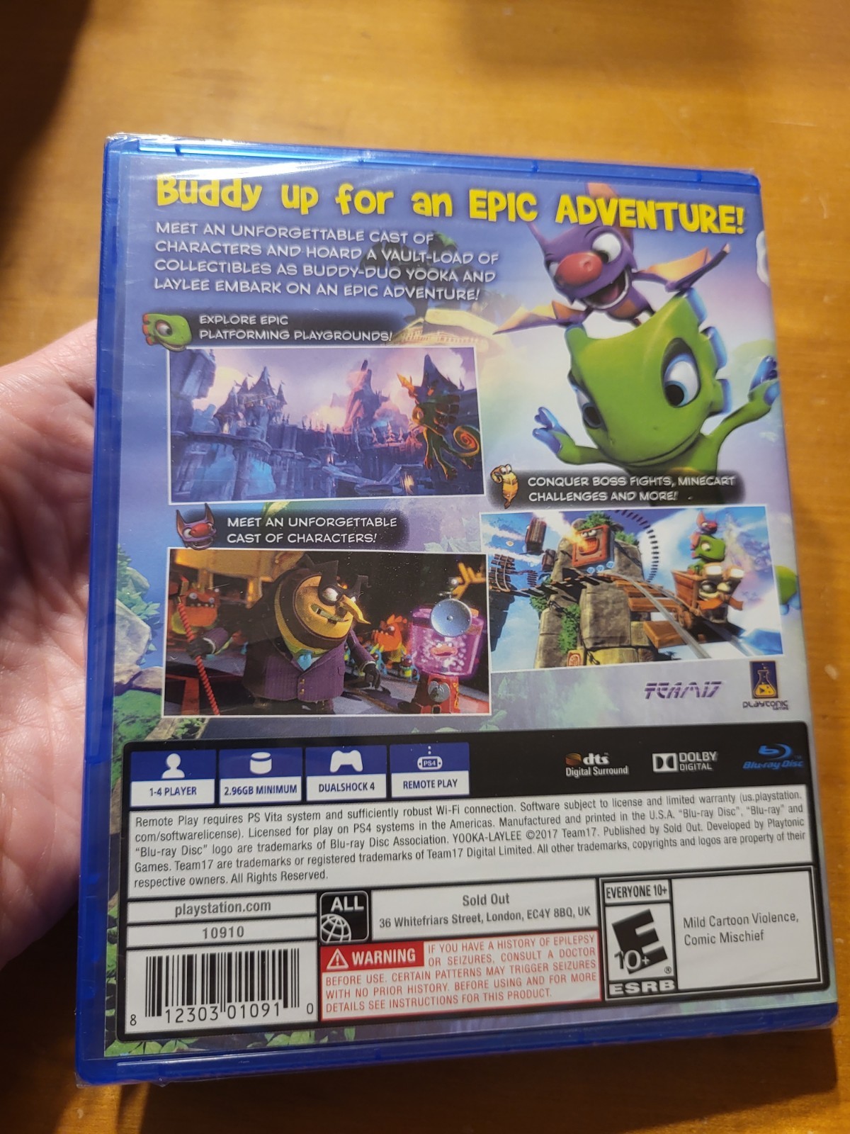 PS4 Playstation 4 Yooka Laylee READ
