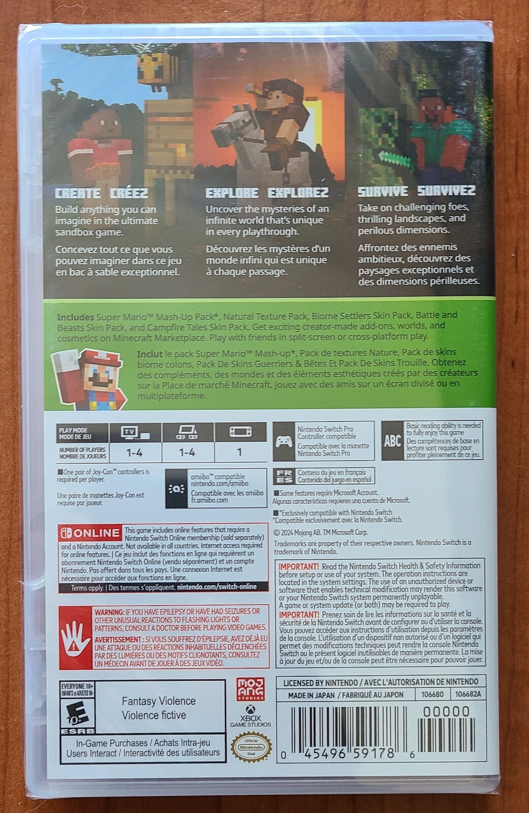 Minecraft – Nintendo Switch (NEW)(Includes Super Mario Mash-Up)