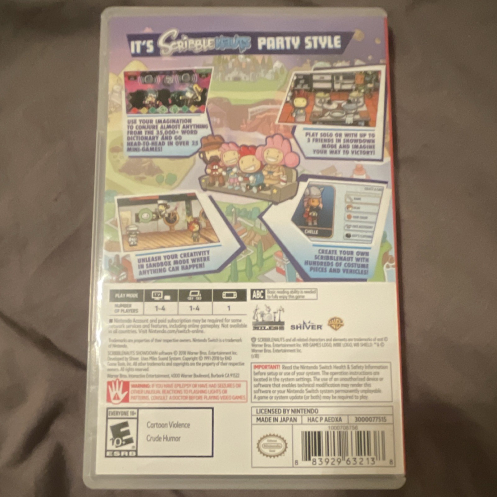 WB Games Scribblenauts Showdown Nintendo Switch E10+ NTSC-U/C